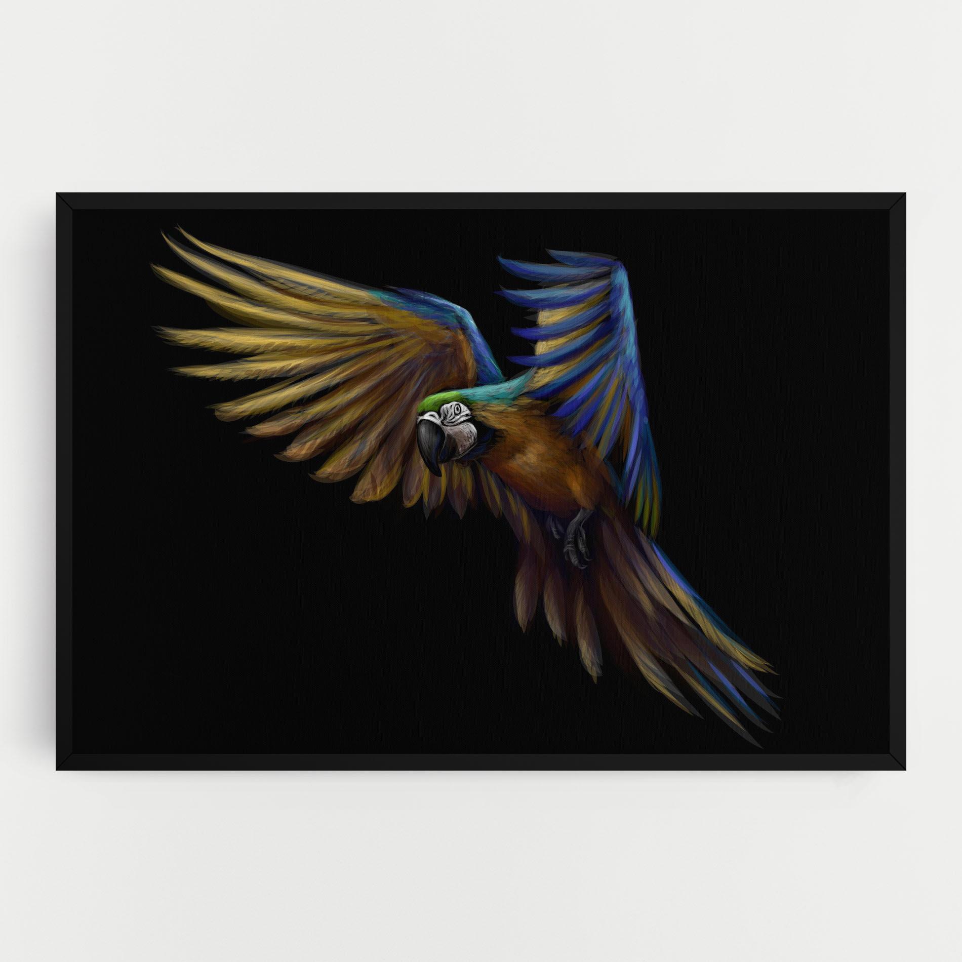 Leinwandbild Parrot Flying mockup 0
