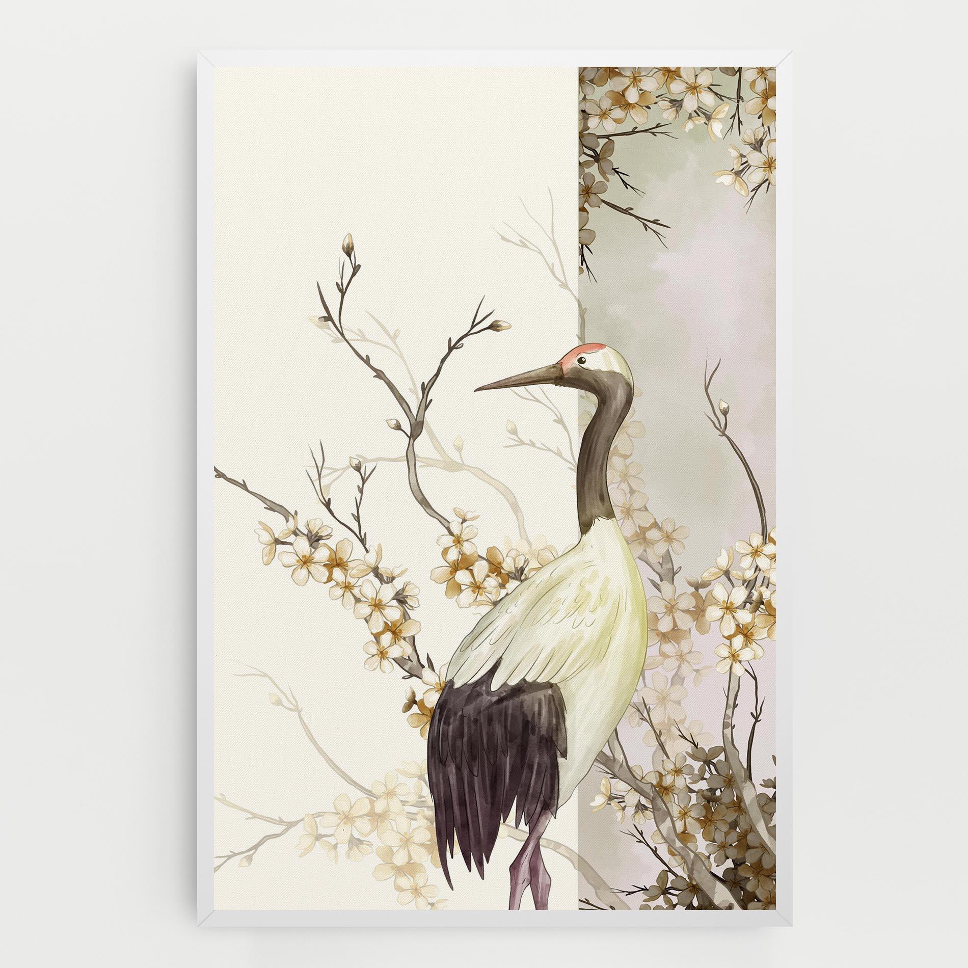 Leinwandbild Asian Bird mockup 0