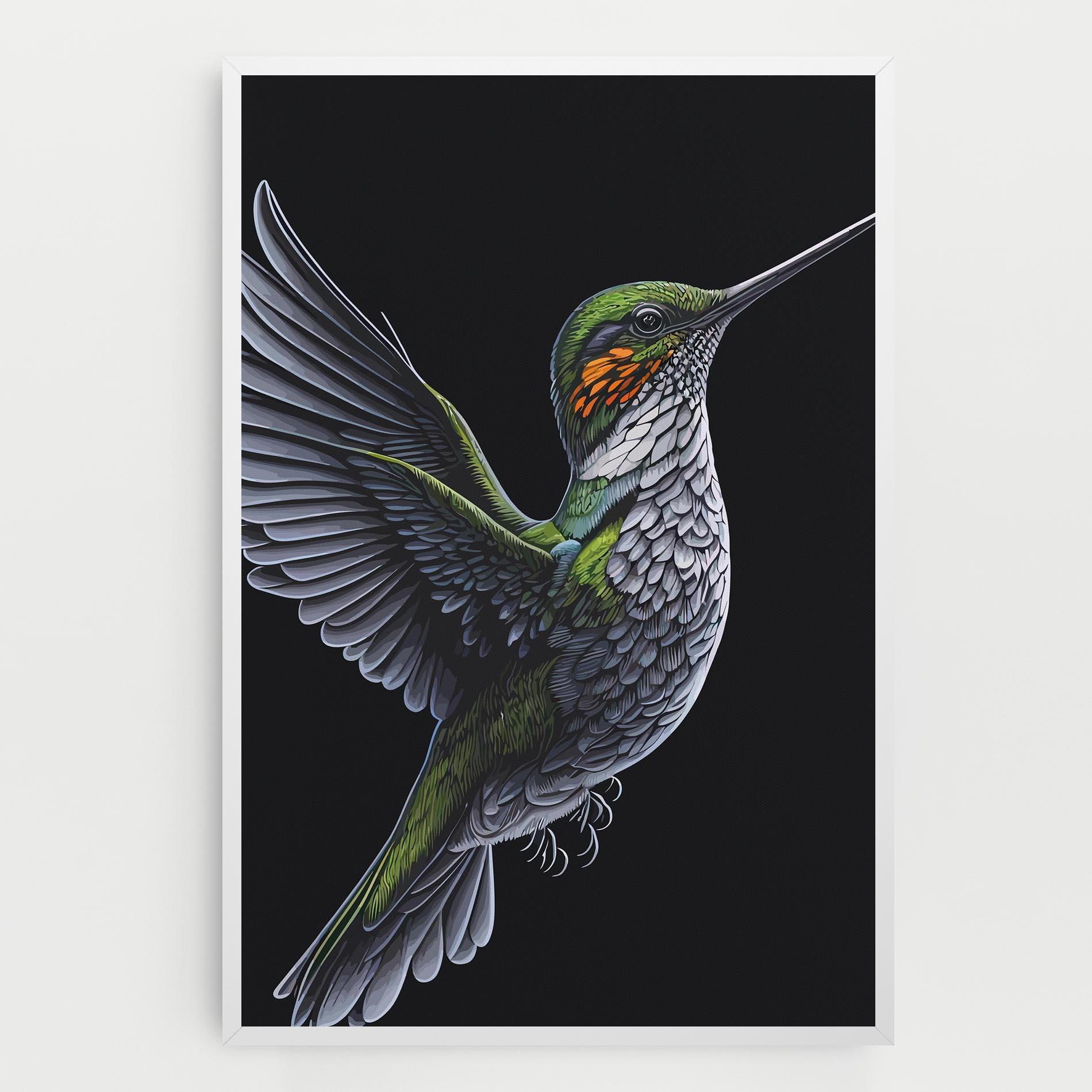 Leinwandbild Hummingbird mockup 0