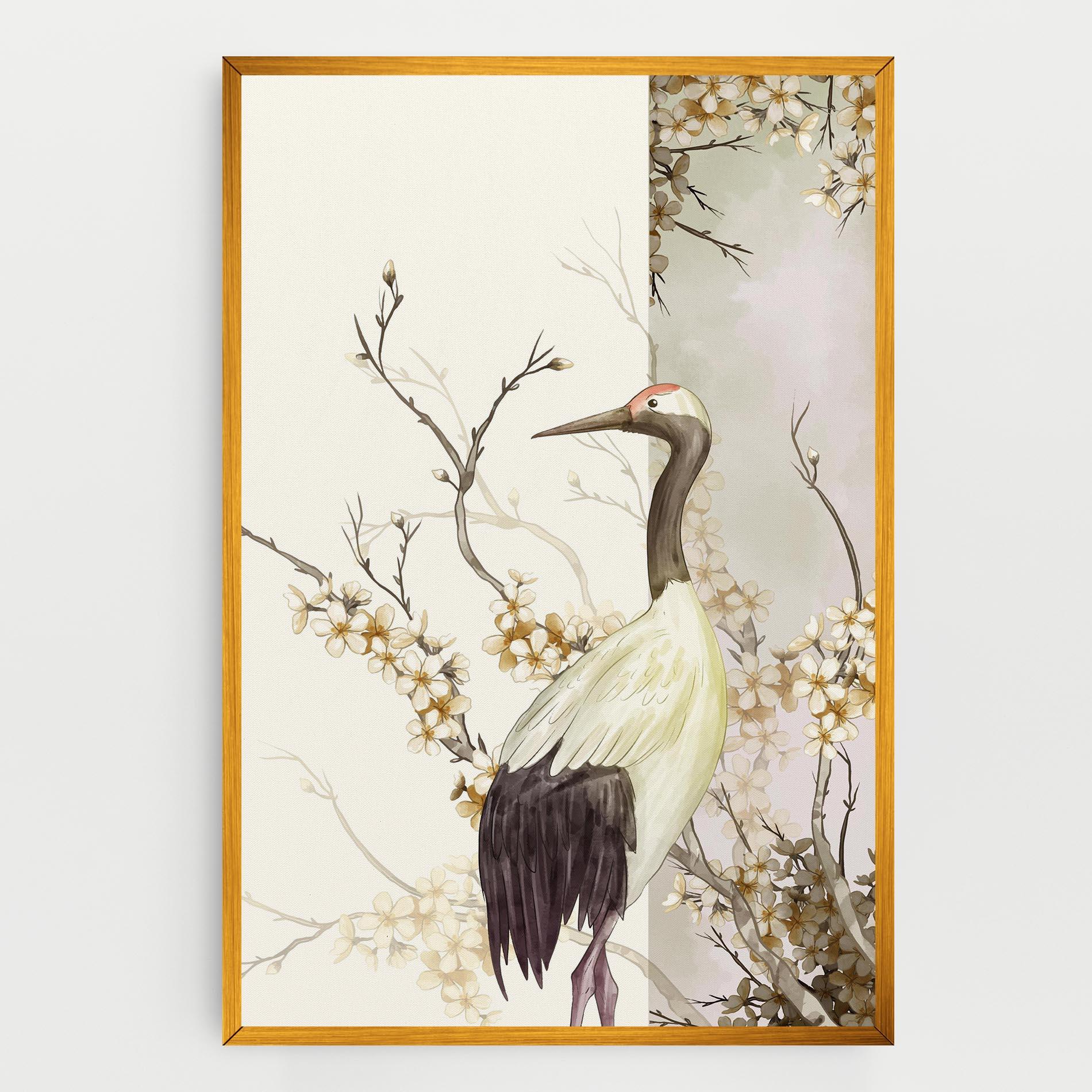 Leinwandbild Asian Bird mockup 0