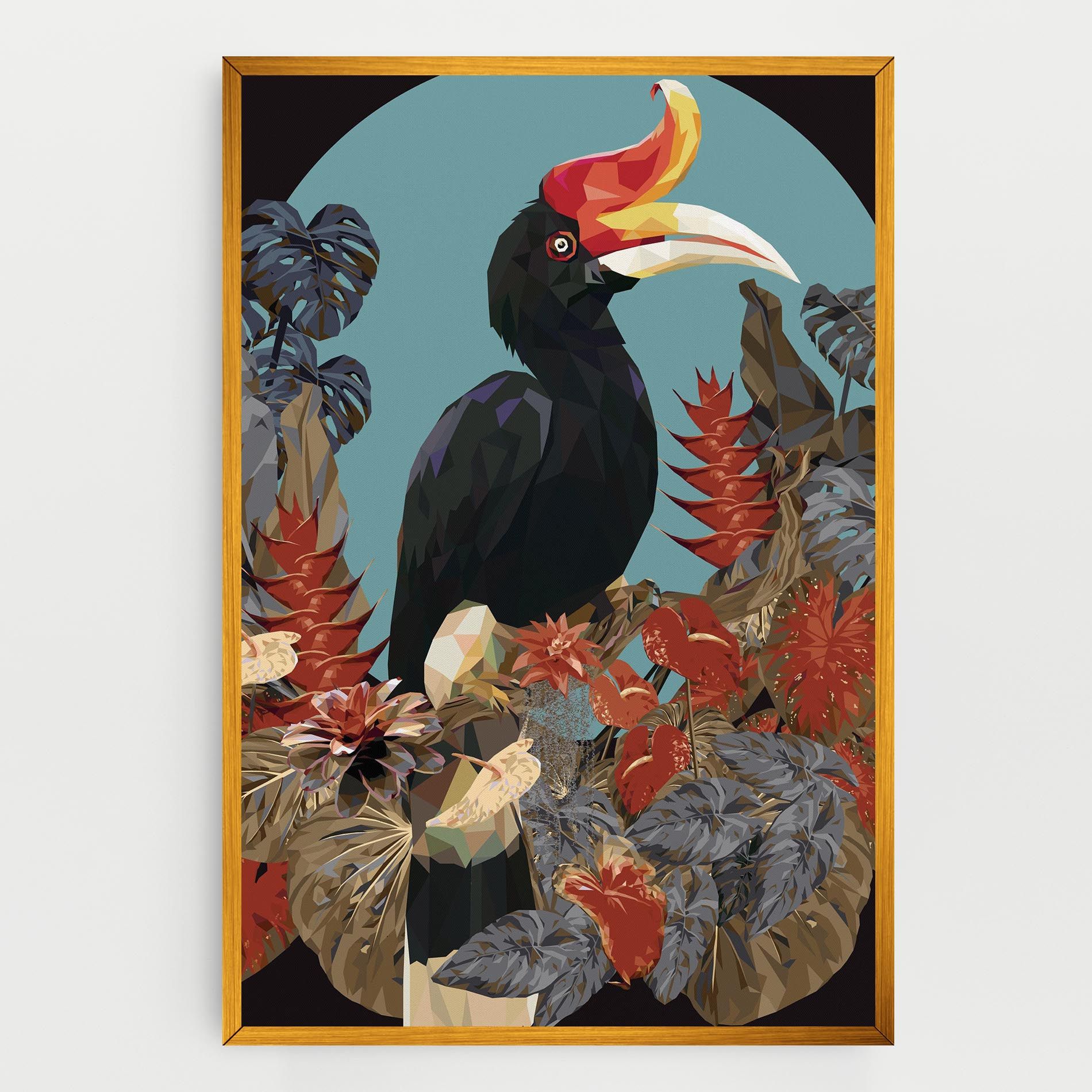 Black Interesting Bird mockup 0