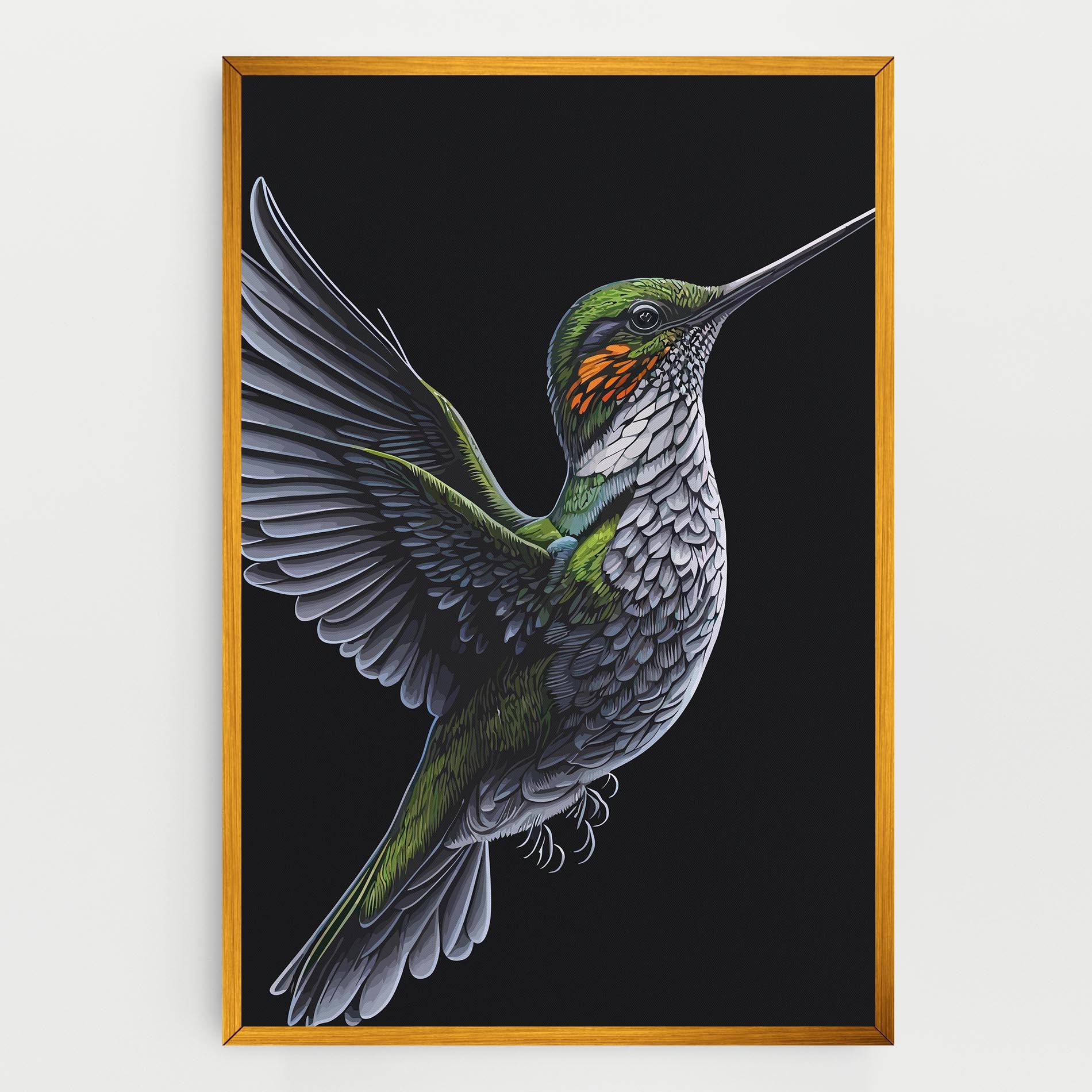 Leinwandbild Hummingbird mockup 0