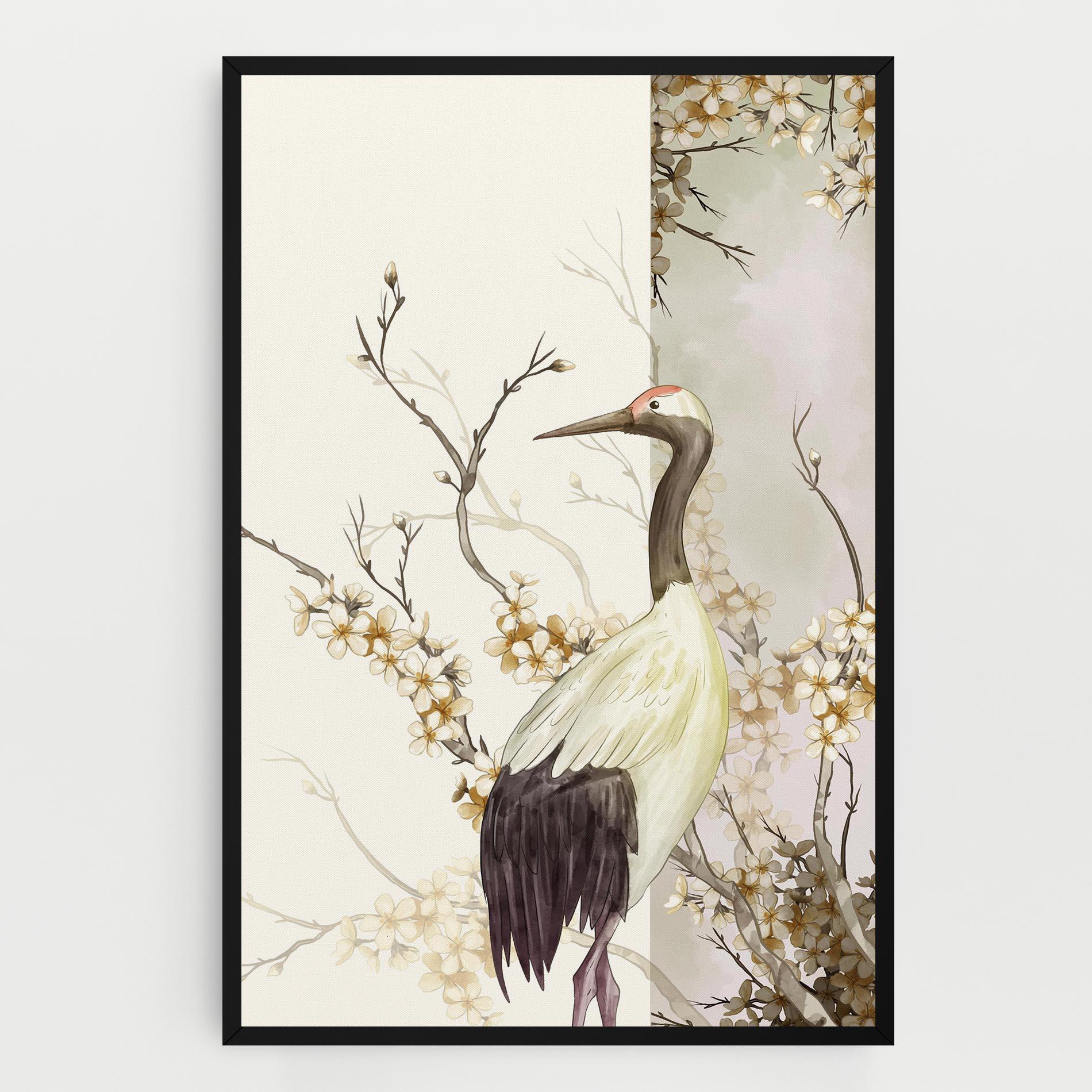 Leinwandbild Asian Bird mockup 0