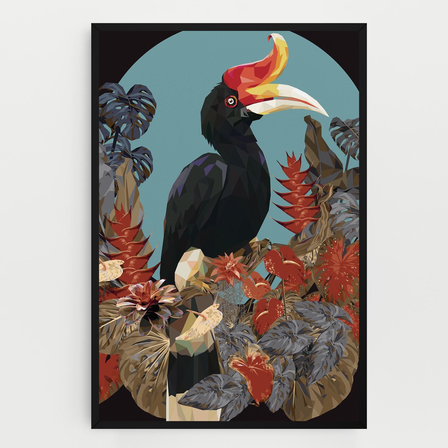 Black Interesting Bird mockup 0