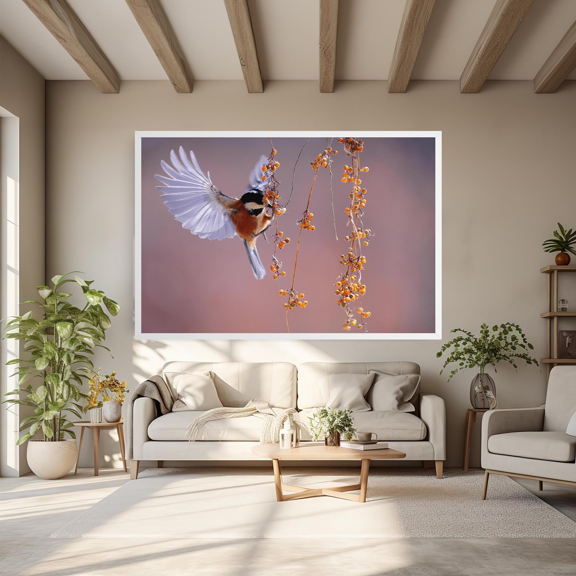 Leinwandbild Woodpecker mockup 6