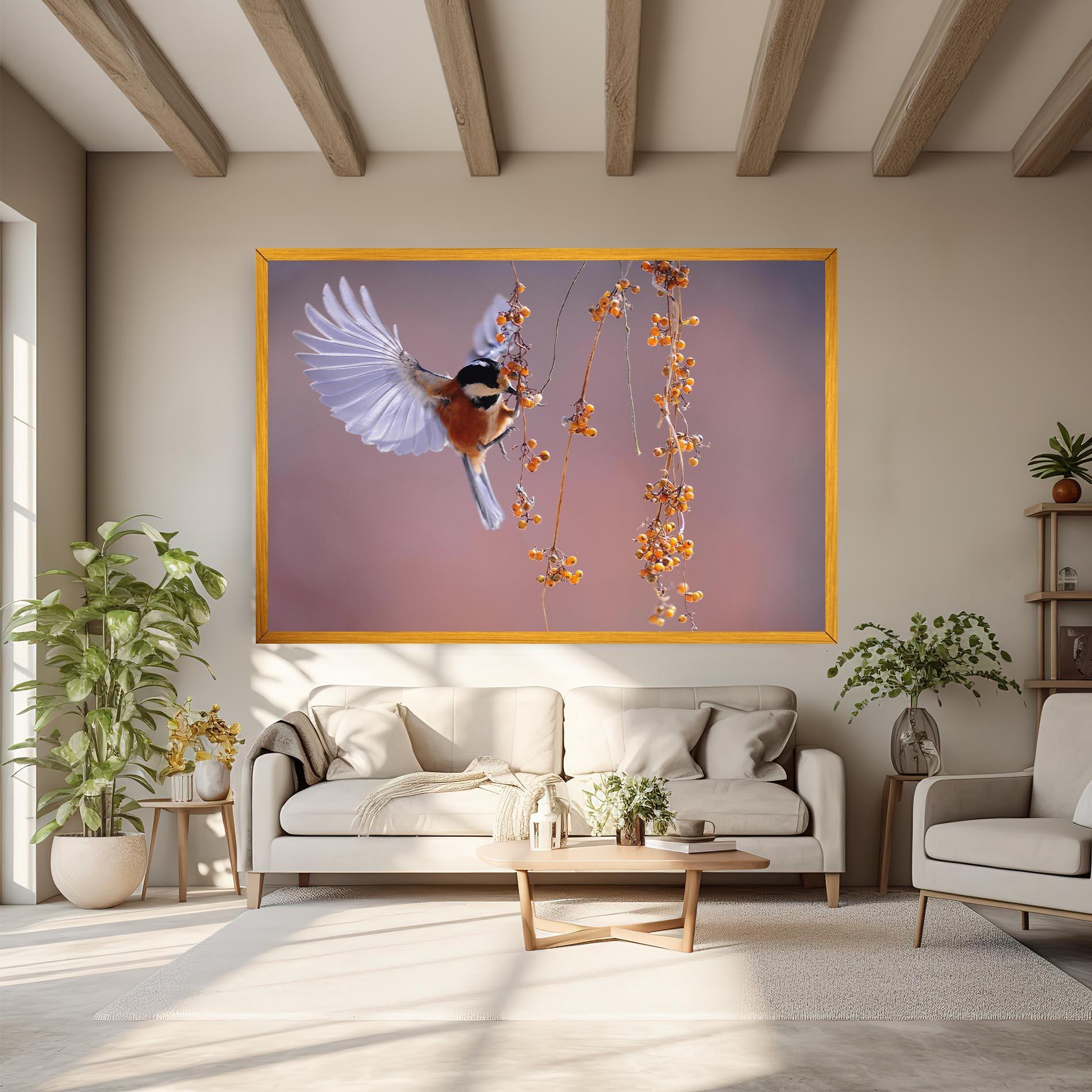 Leinwandbild Woodpecker mockup 6