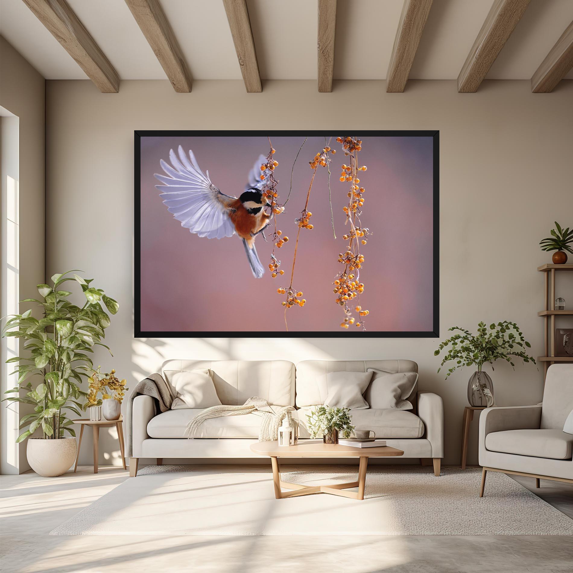 Leinwandbild Woodpecker mockup 6