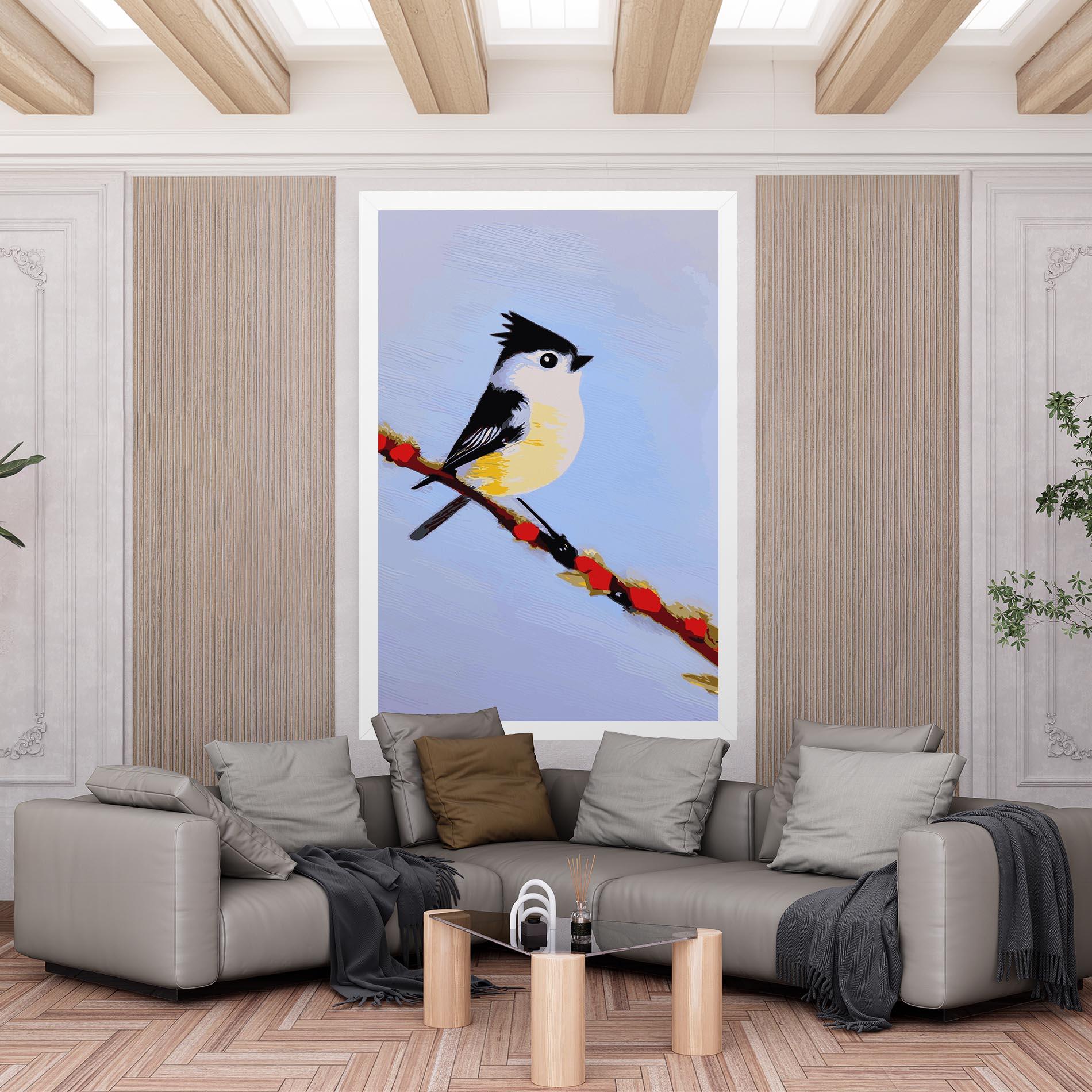 Leinwandbild Bird Painting mockup 6