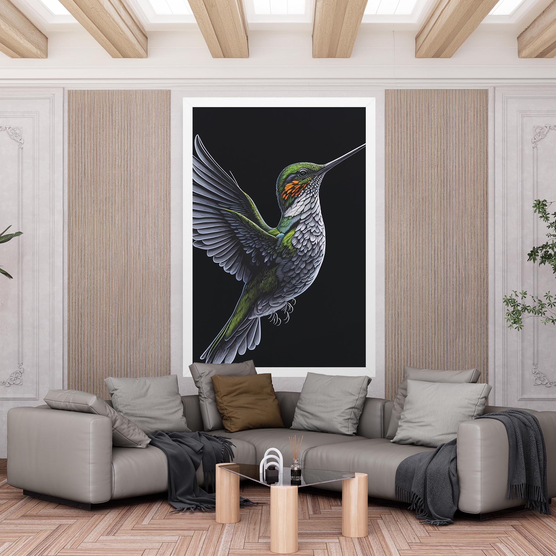Leinwandbild Hummingbird mockup 6