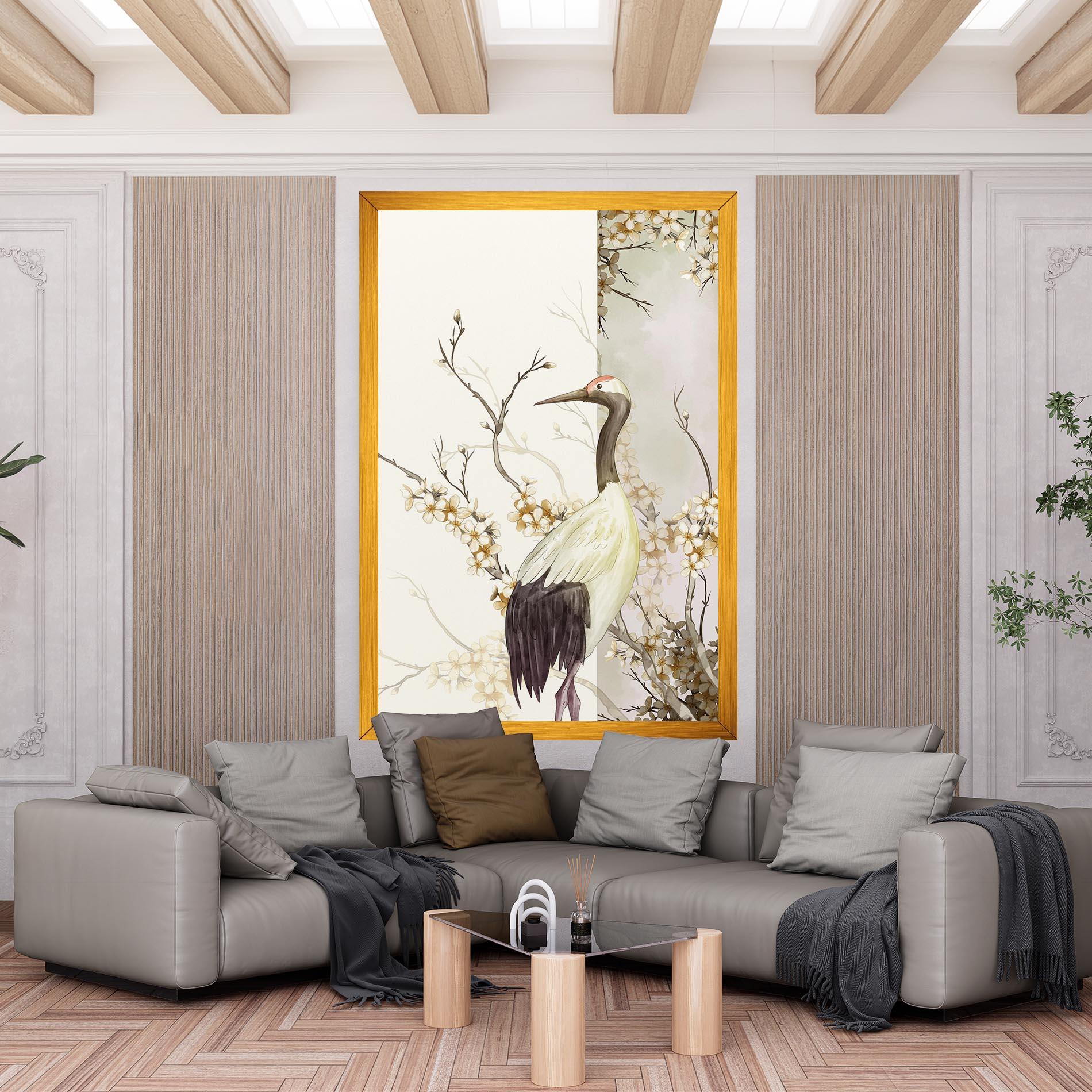 Leinwandbild Asian Bird mockup 6