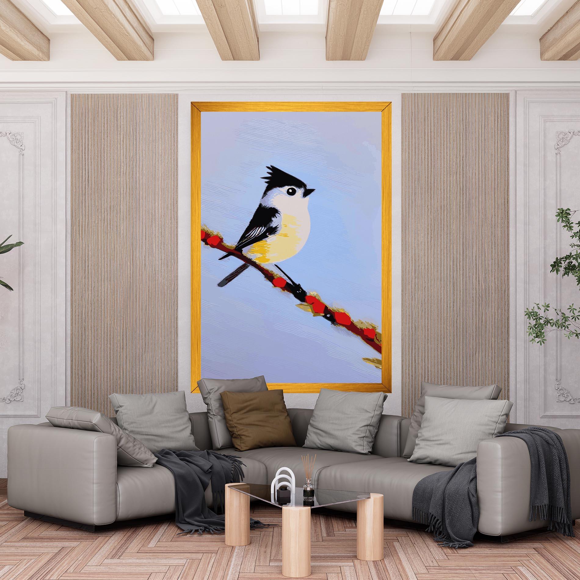 Leinwandbild Bird Painting mockup 6