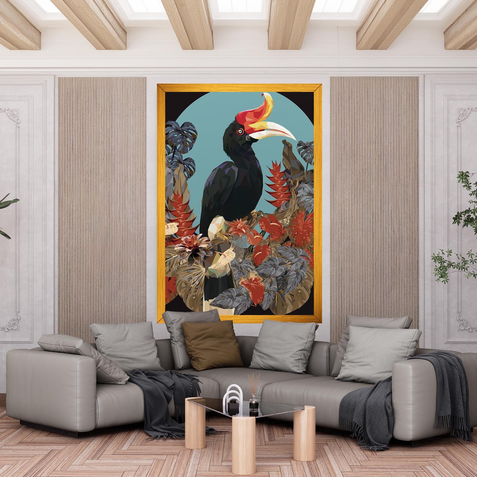 Black Interesting Bird mockup 6