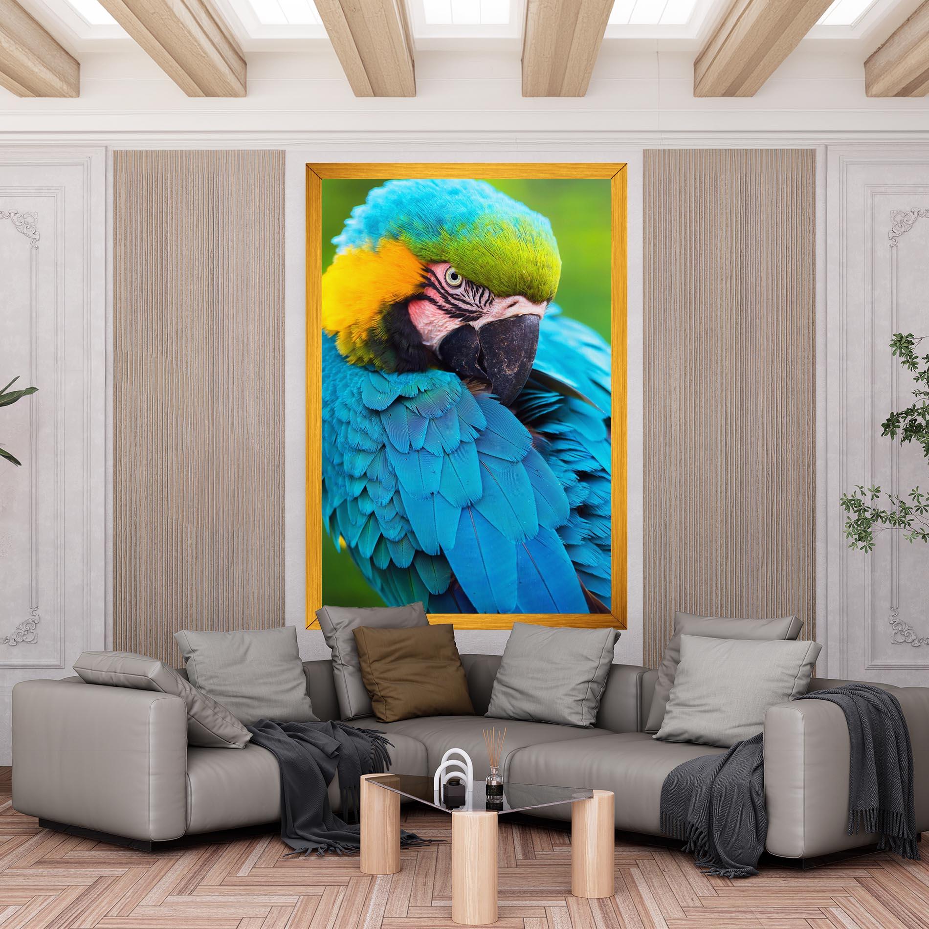 Leinwandbild Blue Parrot mockup 6