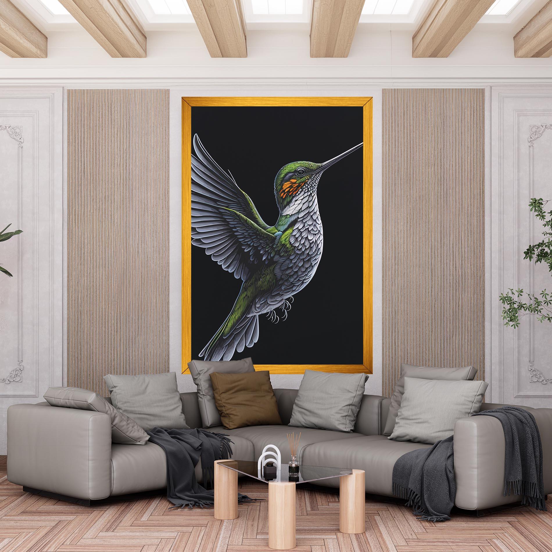 Leinwandbild Hummingbird mockup 6
