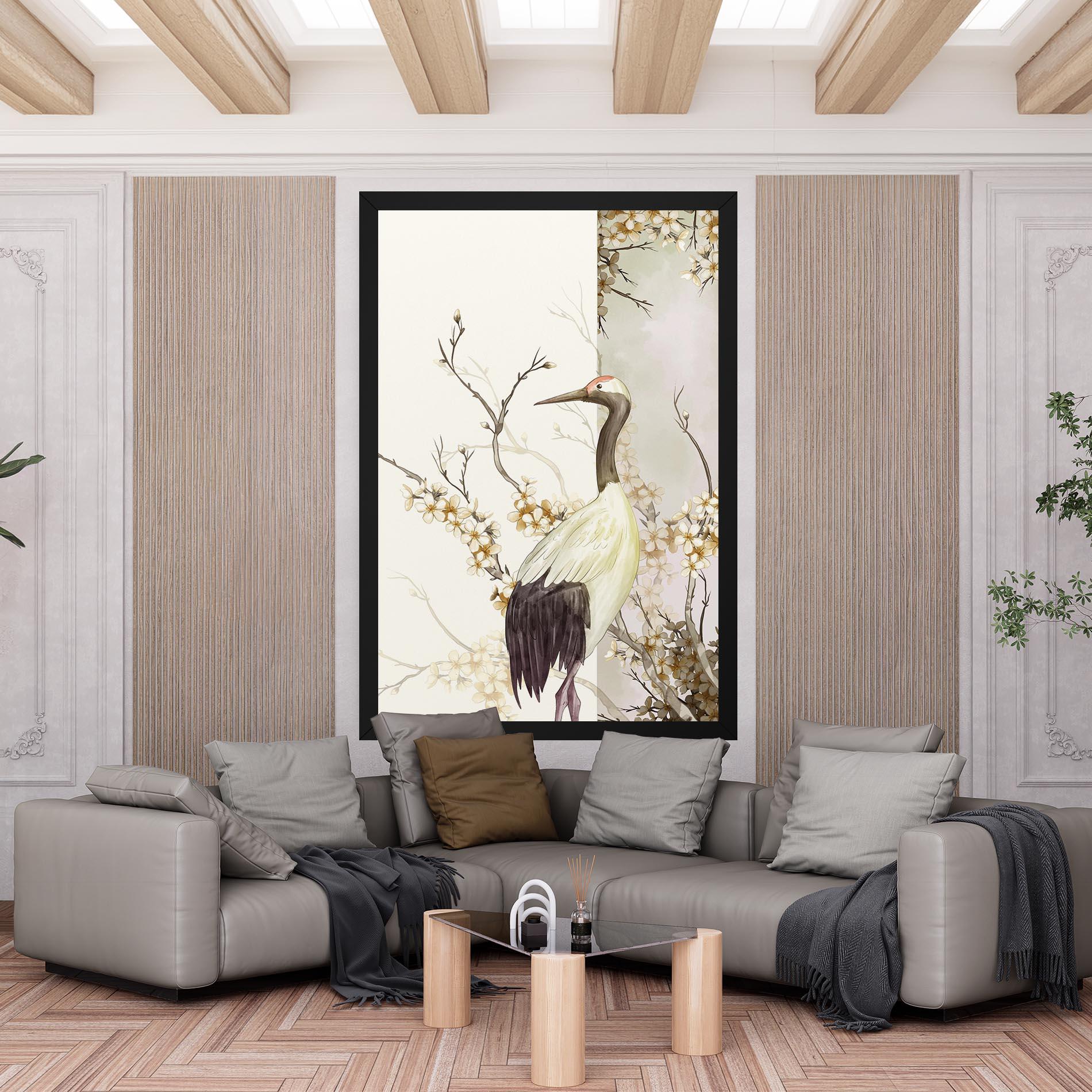 Leinwandbild Asian Bird mockup 6