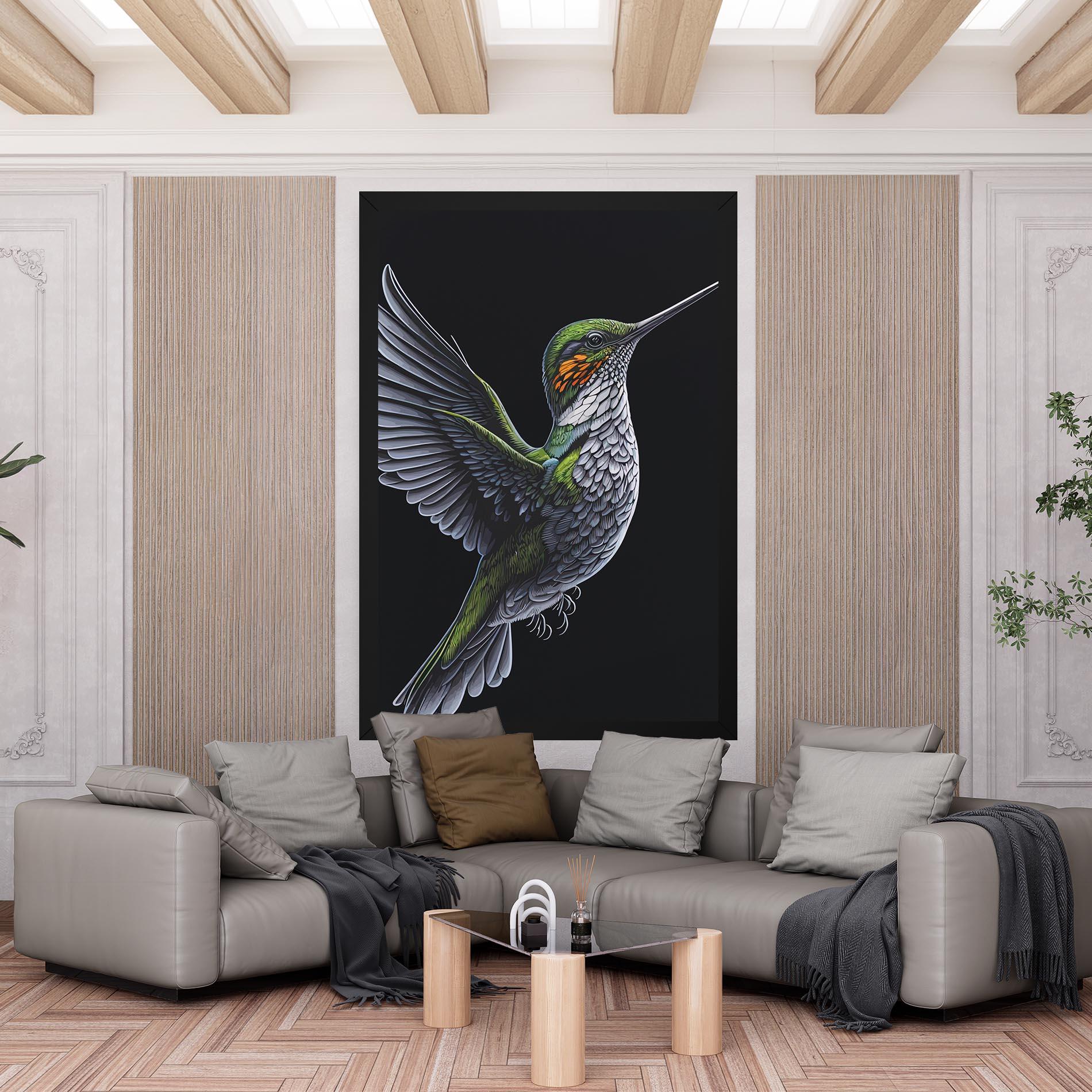 Leinwandbild Hummingbird mockup 6