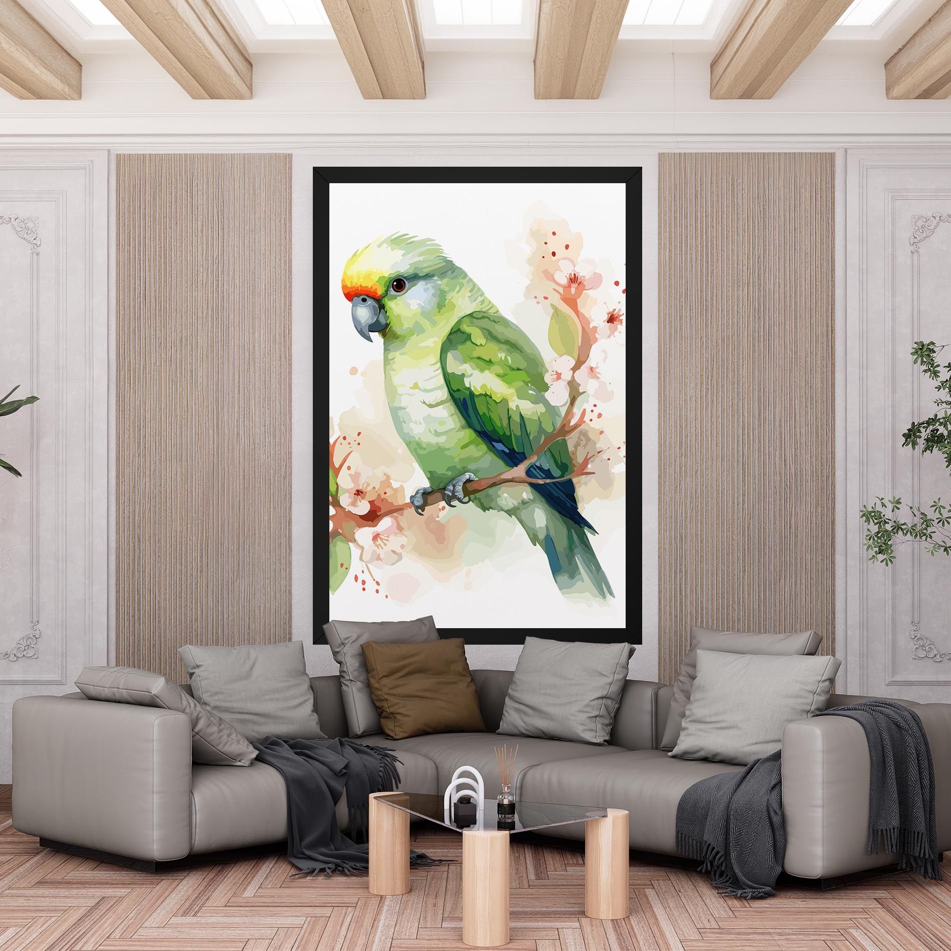 Pretty Green Parrot mockup 6