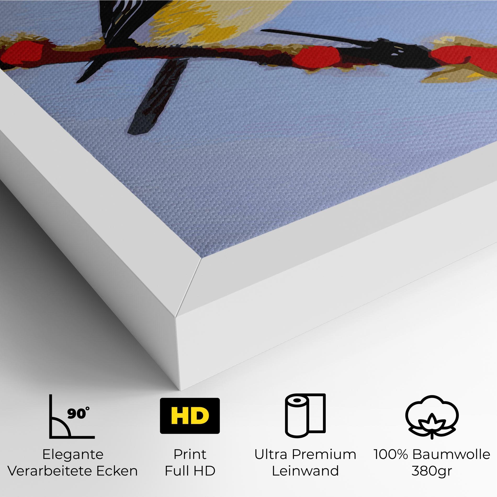 Leinwandbild Bird Painting mockup 4