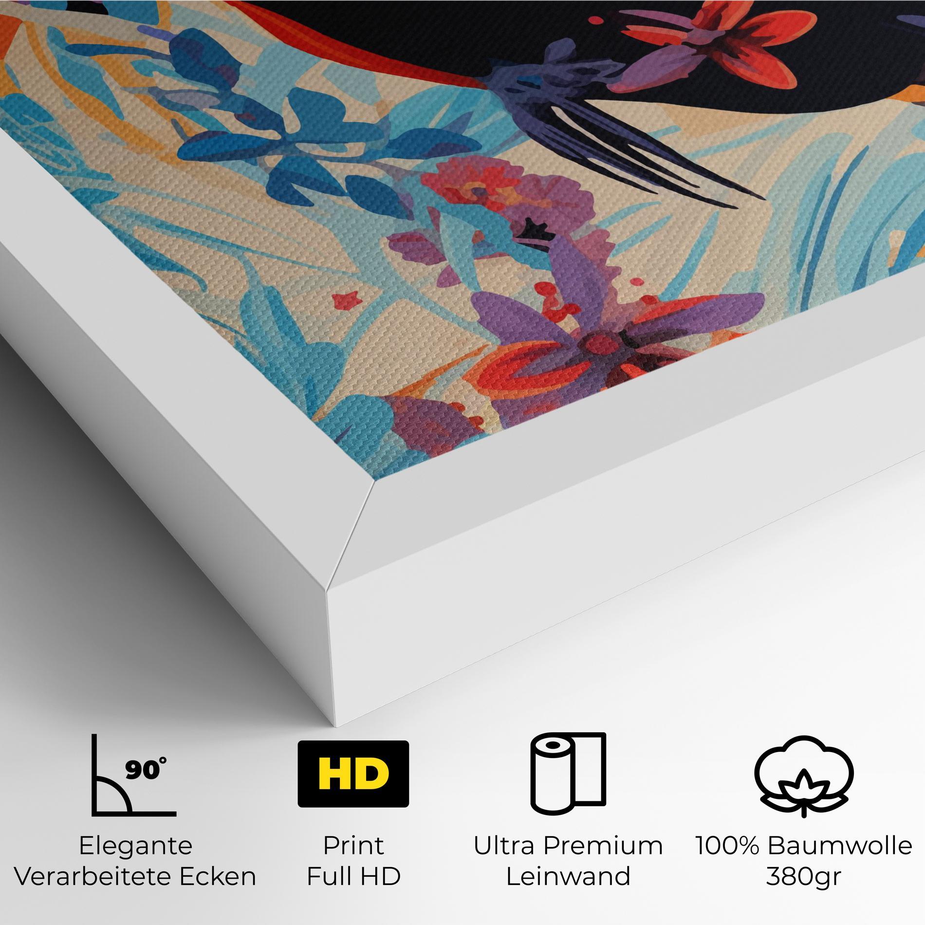 Leinwandbild Colorful Toucan mockup 4