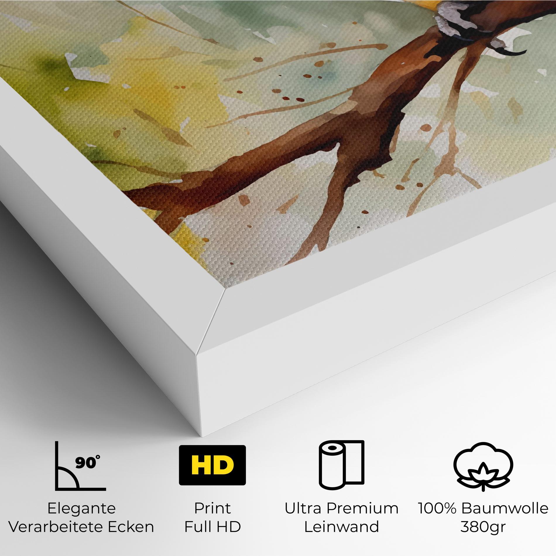 Leinwandbild Cute Baby Parrot mockup 4