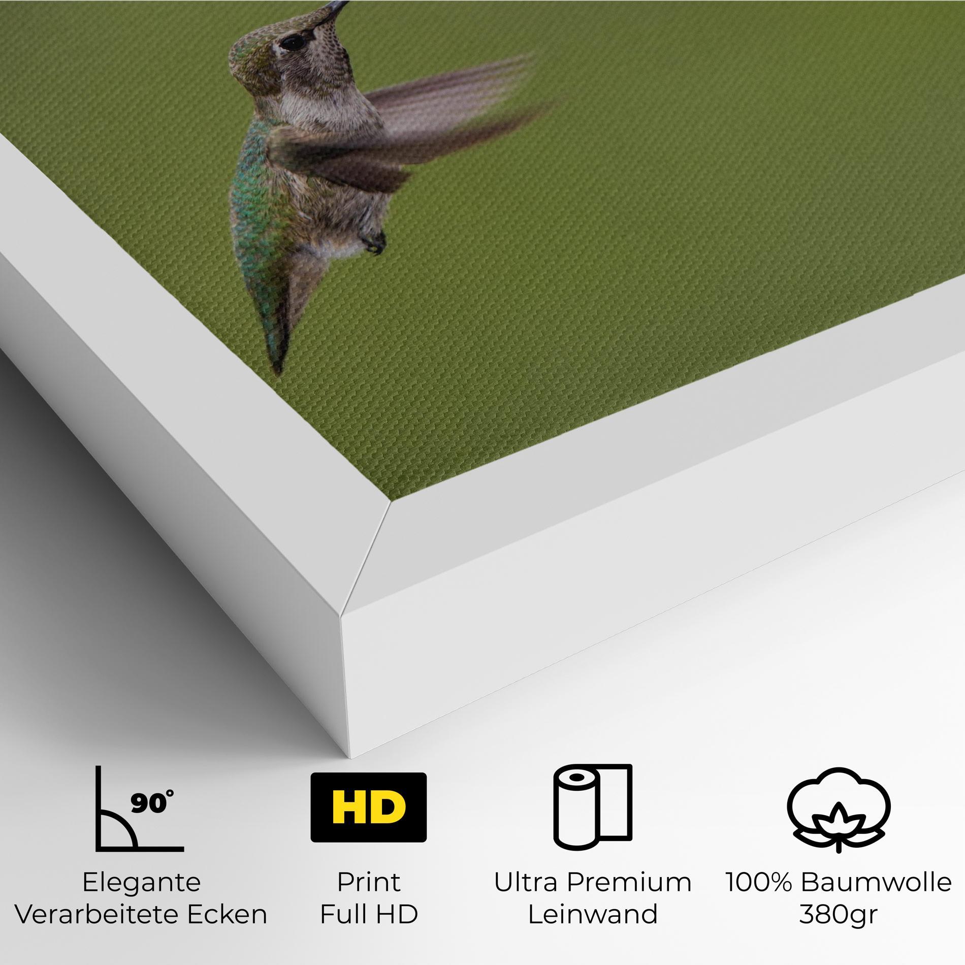 Leinwandbild Cute Hummingbird mockup 4