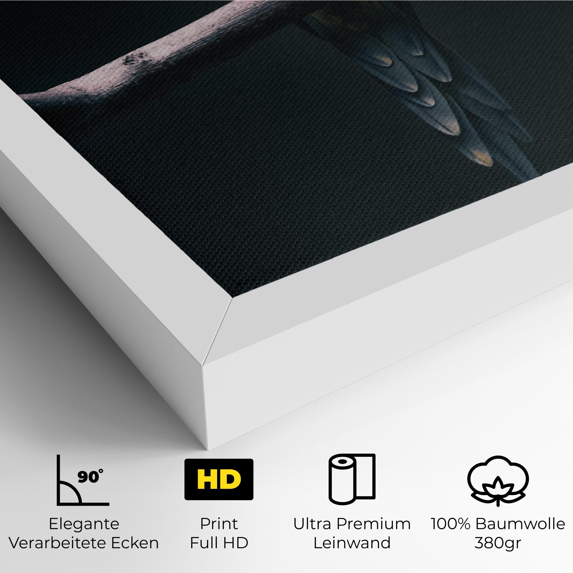 Leinwandbild Fire Parrot mockup 4