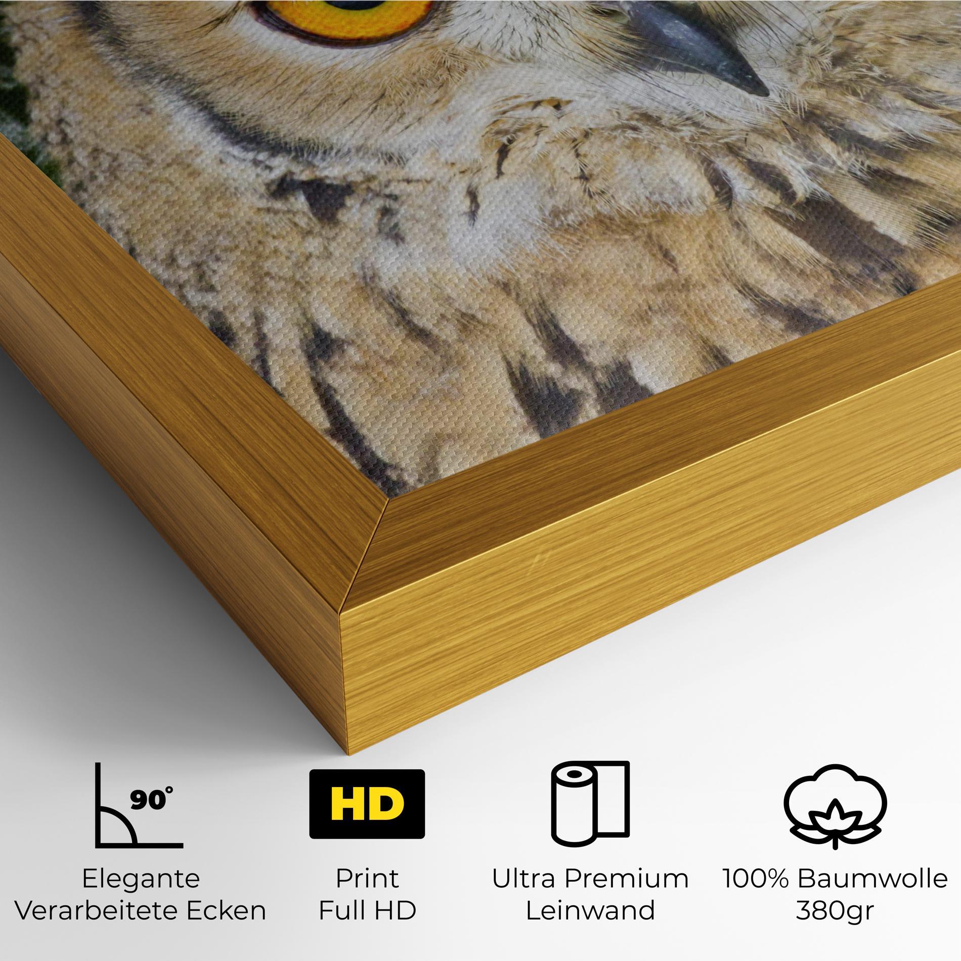 Leinwandbild Angry Owl mockup 4