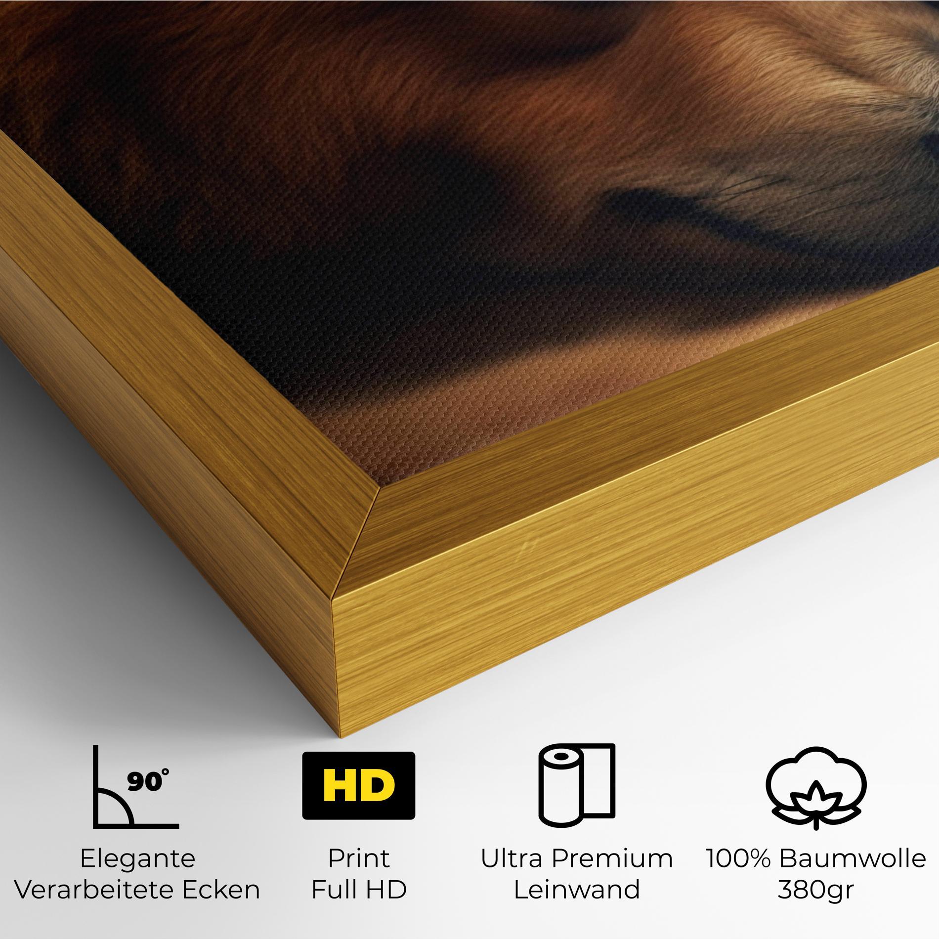 Leinwandbild Bear With Eagle mockup 4