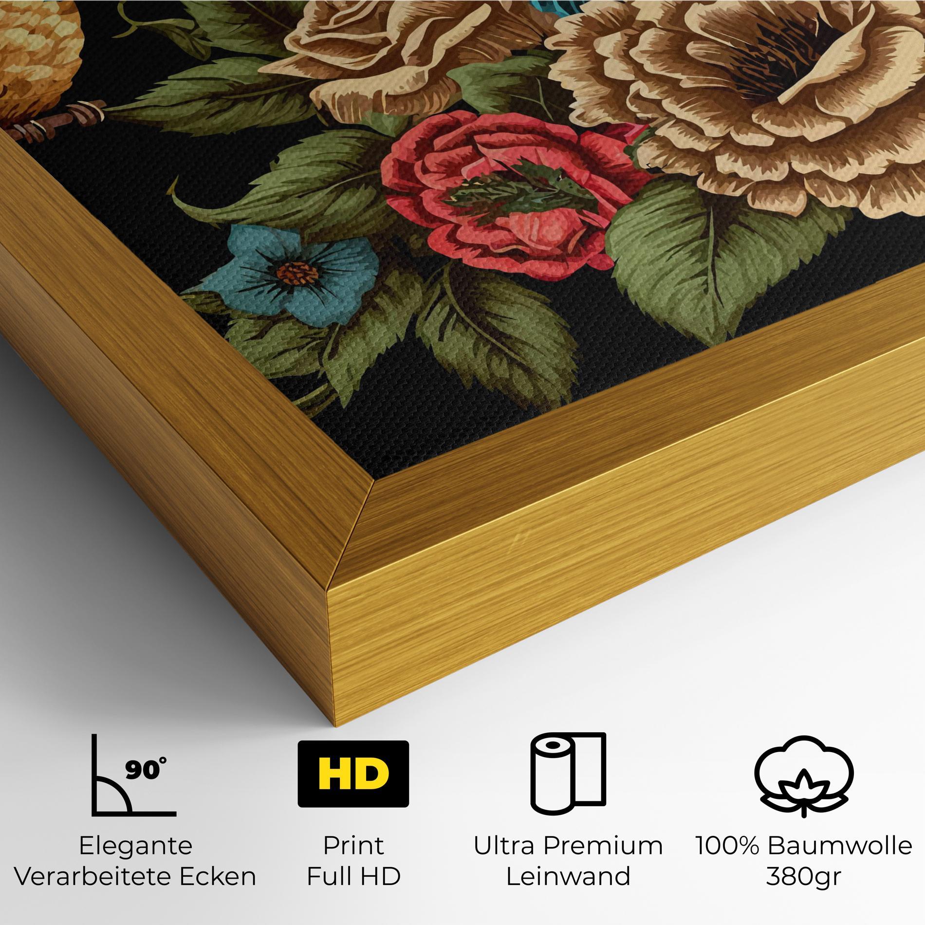 Leinwandbild Blue Birds mockup 4