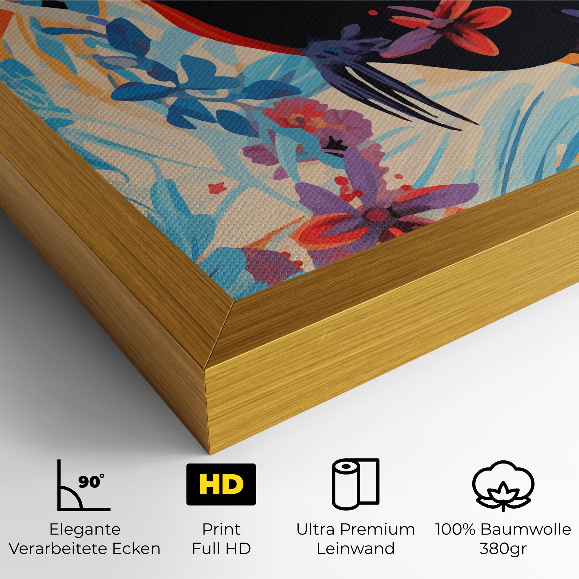 Leinwandbild Colorful Toucan mockup 4