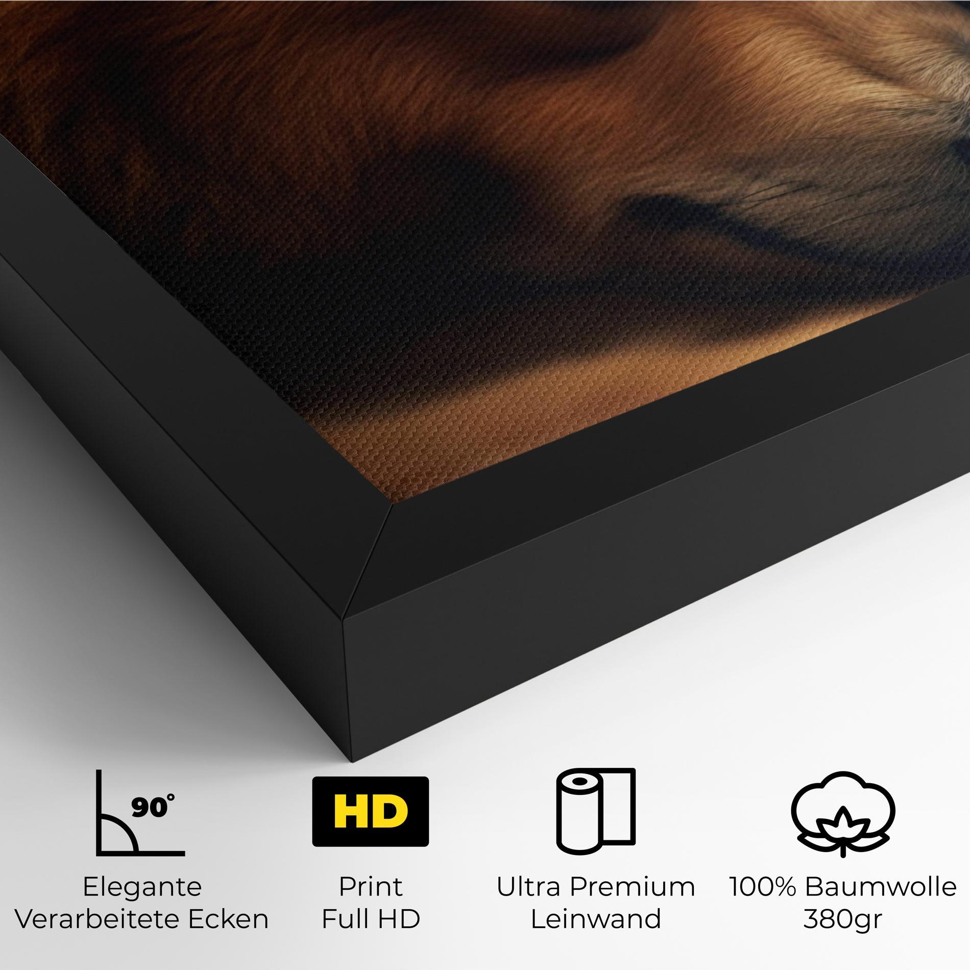 Leinwandbild Bear With Eagle mockup 4