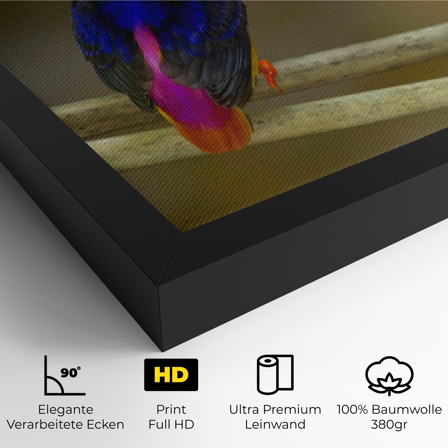Leinwandbild Colorful Bird mockup 4