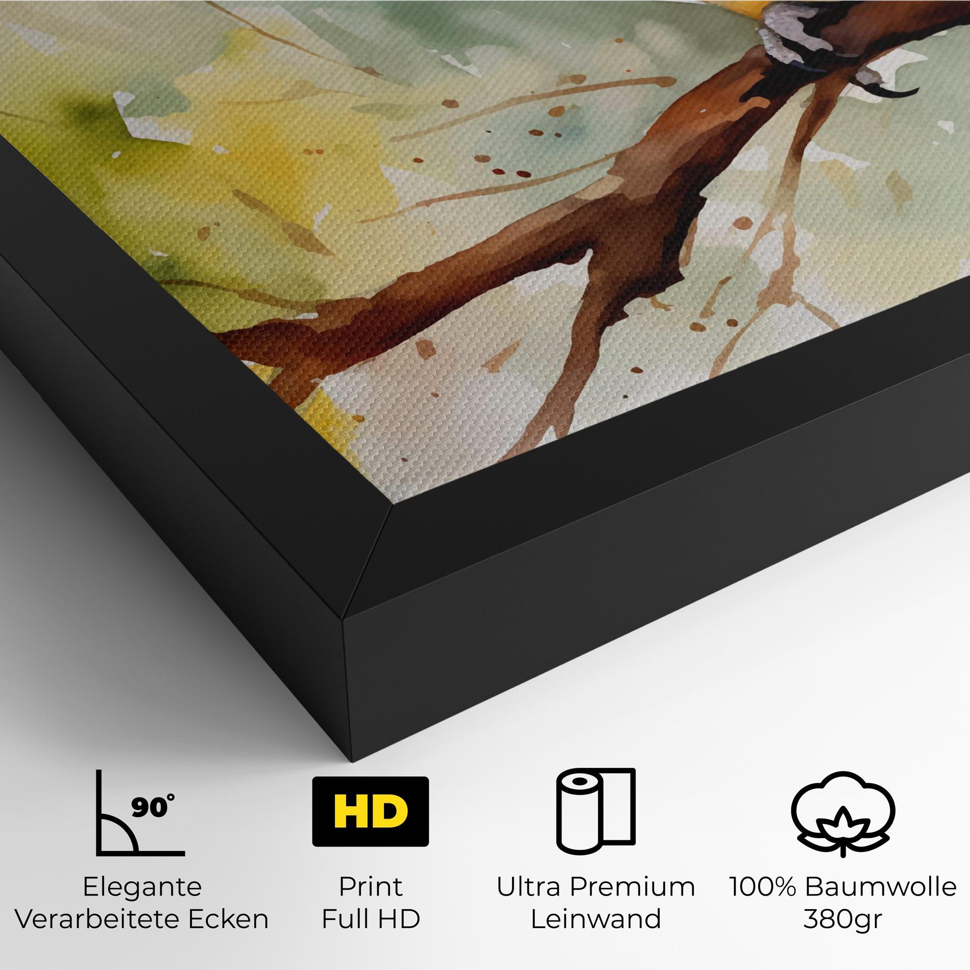 Leinwandbild Cute Baby Parrot mockup 4