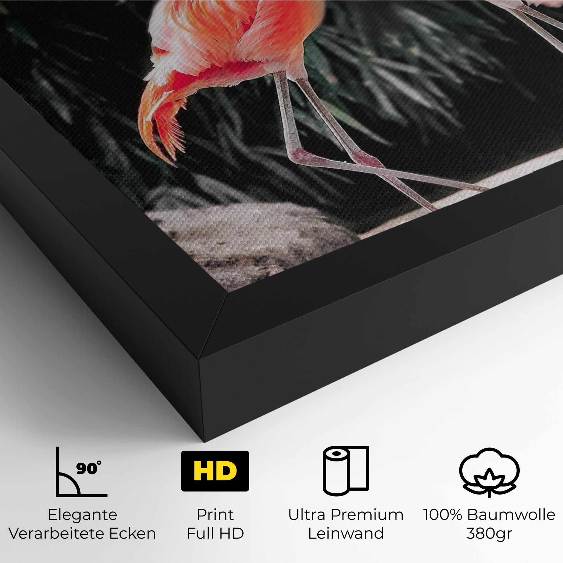 Leinwandbild Flamingo Love mockup 4