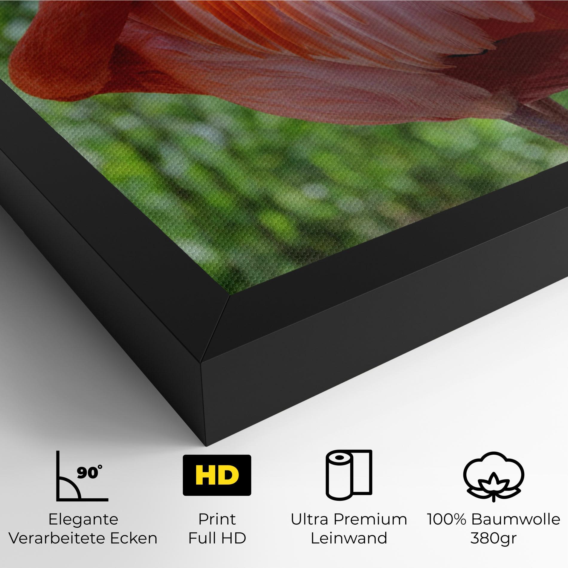 Leinwandbild Red Flamingo mockup 4