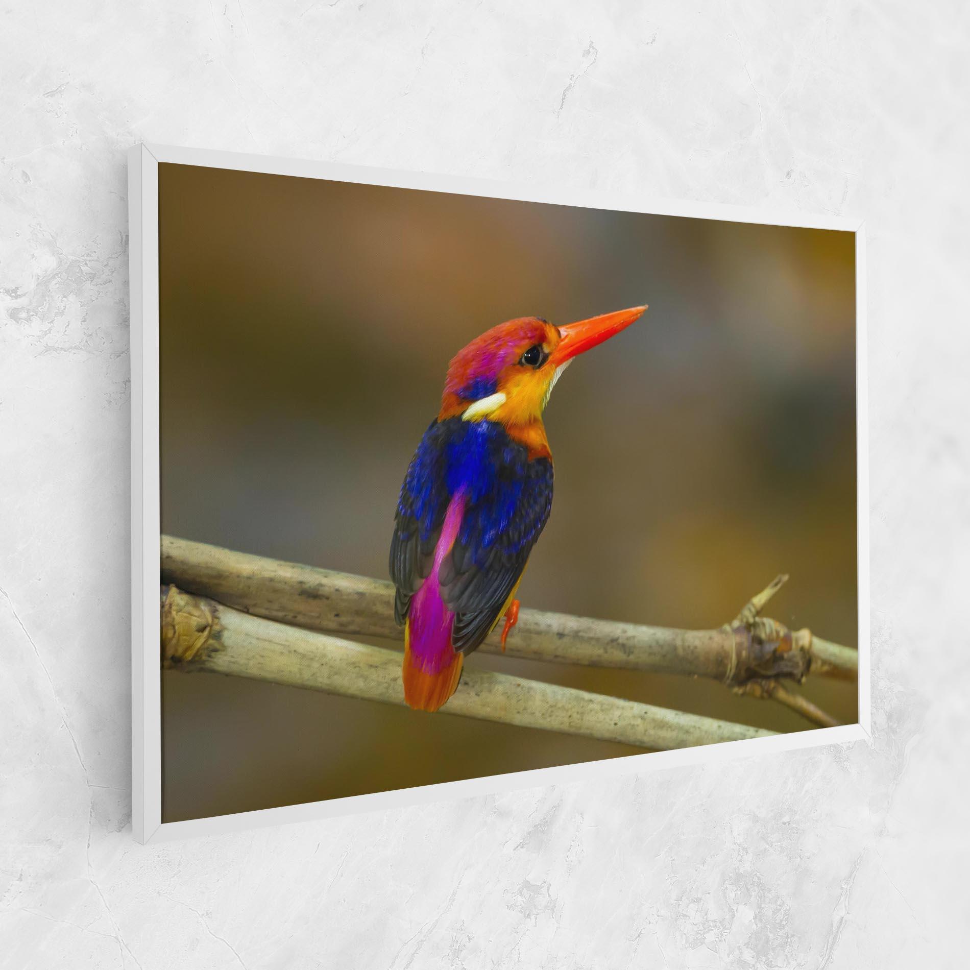 Leinwandbild Colorful Bird mockup 1