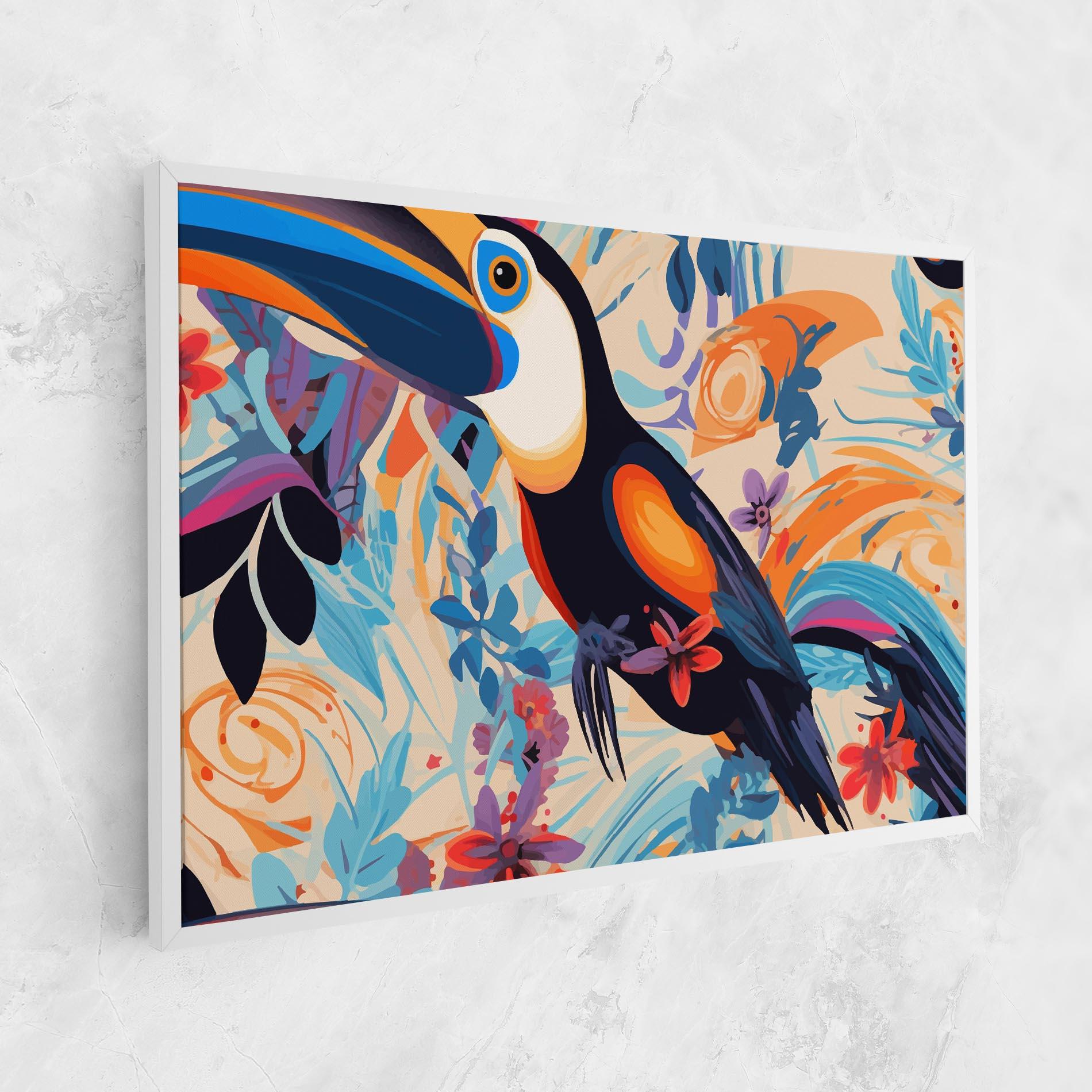 Leinwandbild Colorful Toucan mockup 1