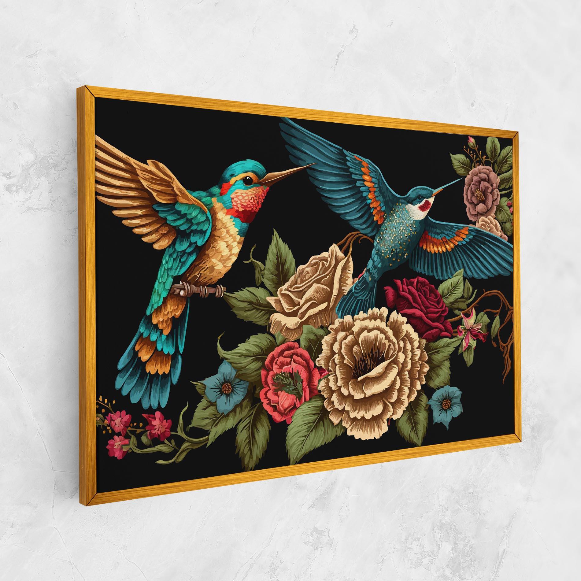 Leinwandbild Blue Birds mockup 1