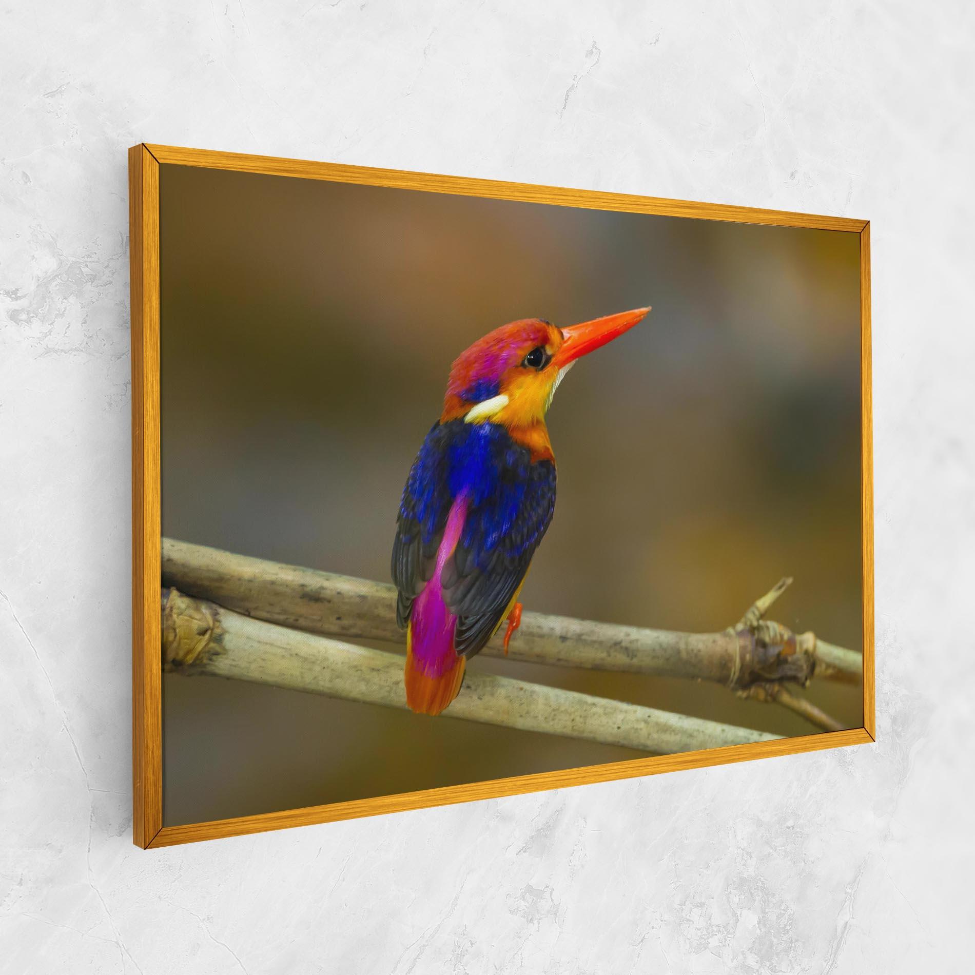 Leinwandbild Colorful Bird mockup 1