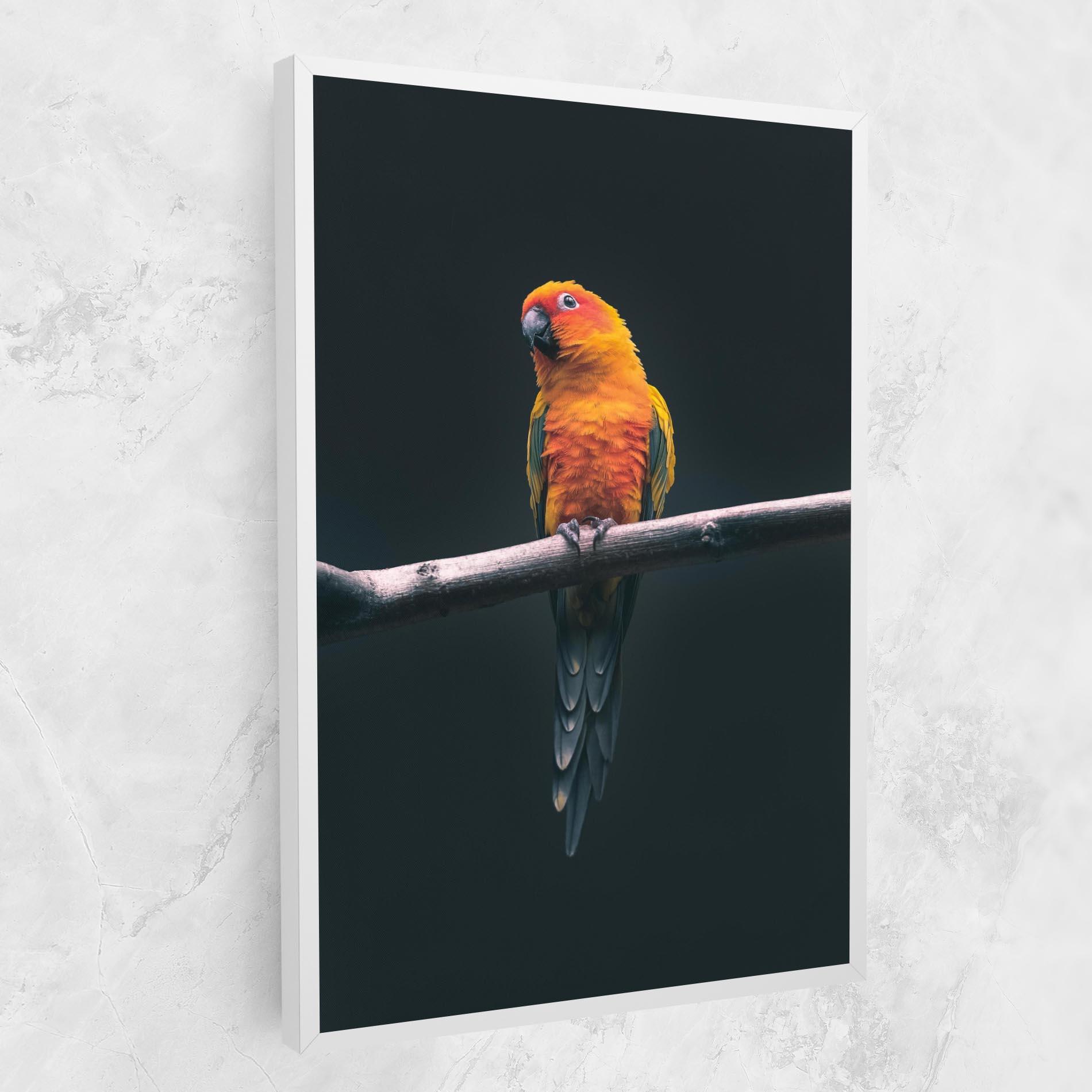 Leinwandbild Fire Parrot mockup 1