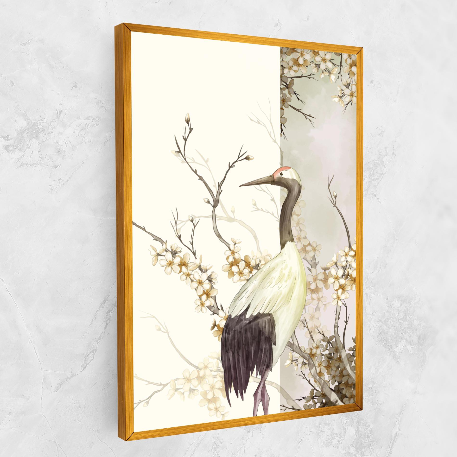 Leinwandbild Asian Bird mockup 1