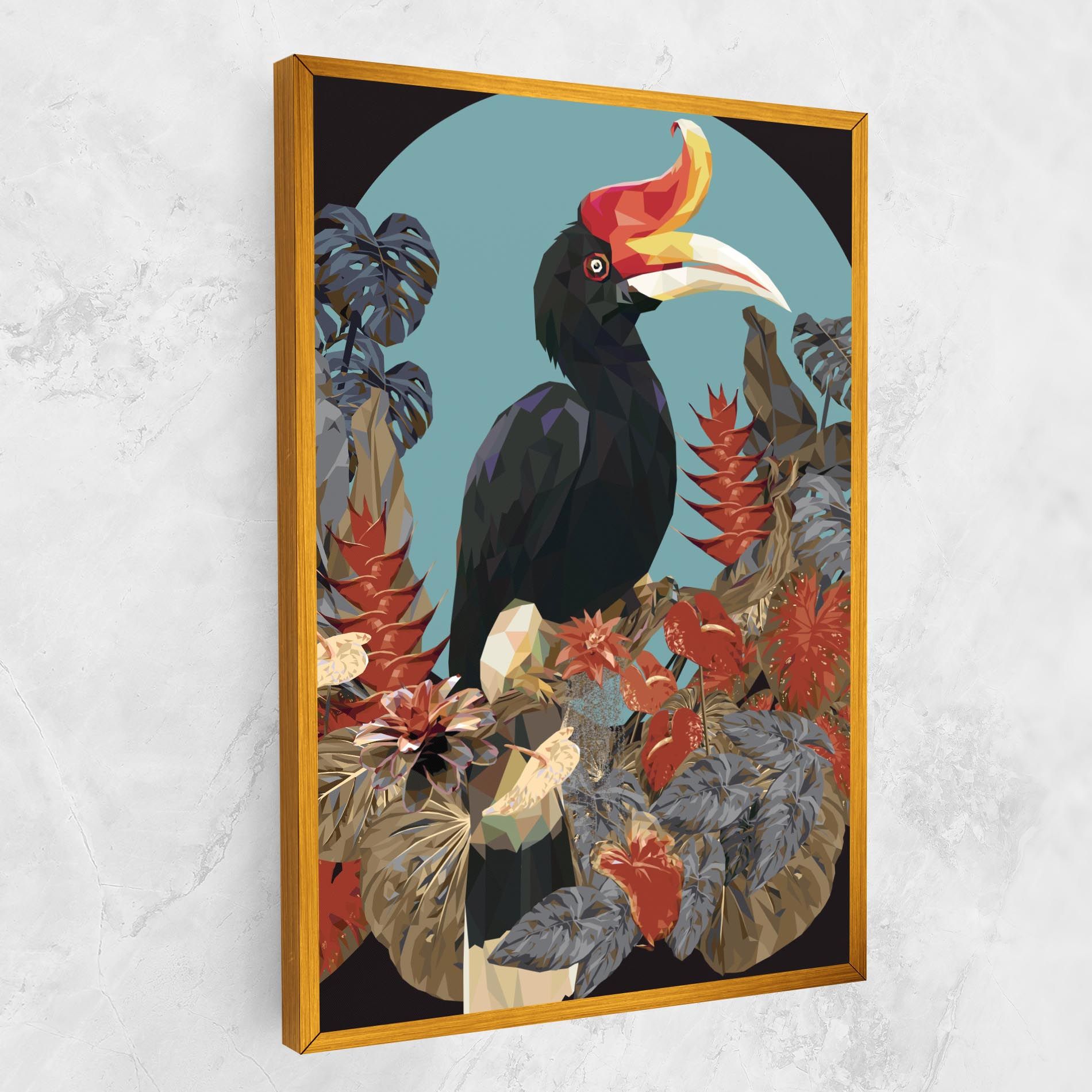 Black Interesting Bird mockup 1