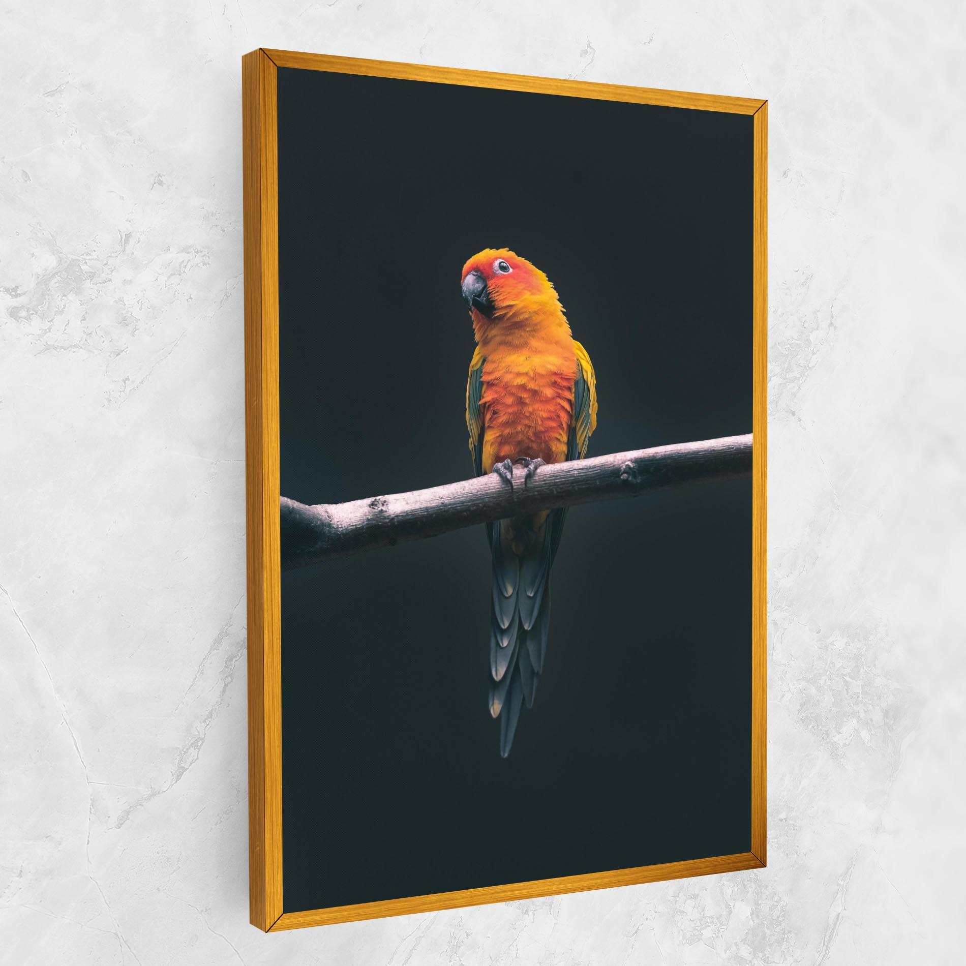 Leinwandbild Fire Parrot mockup 1