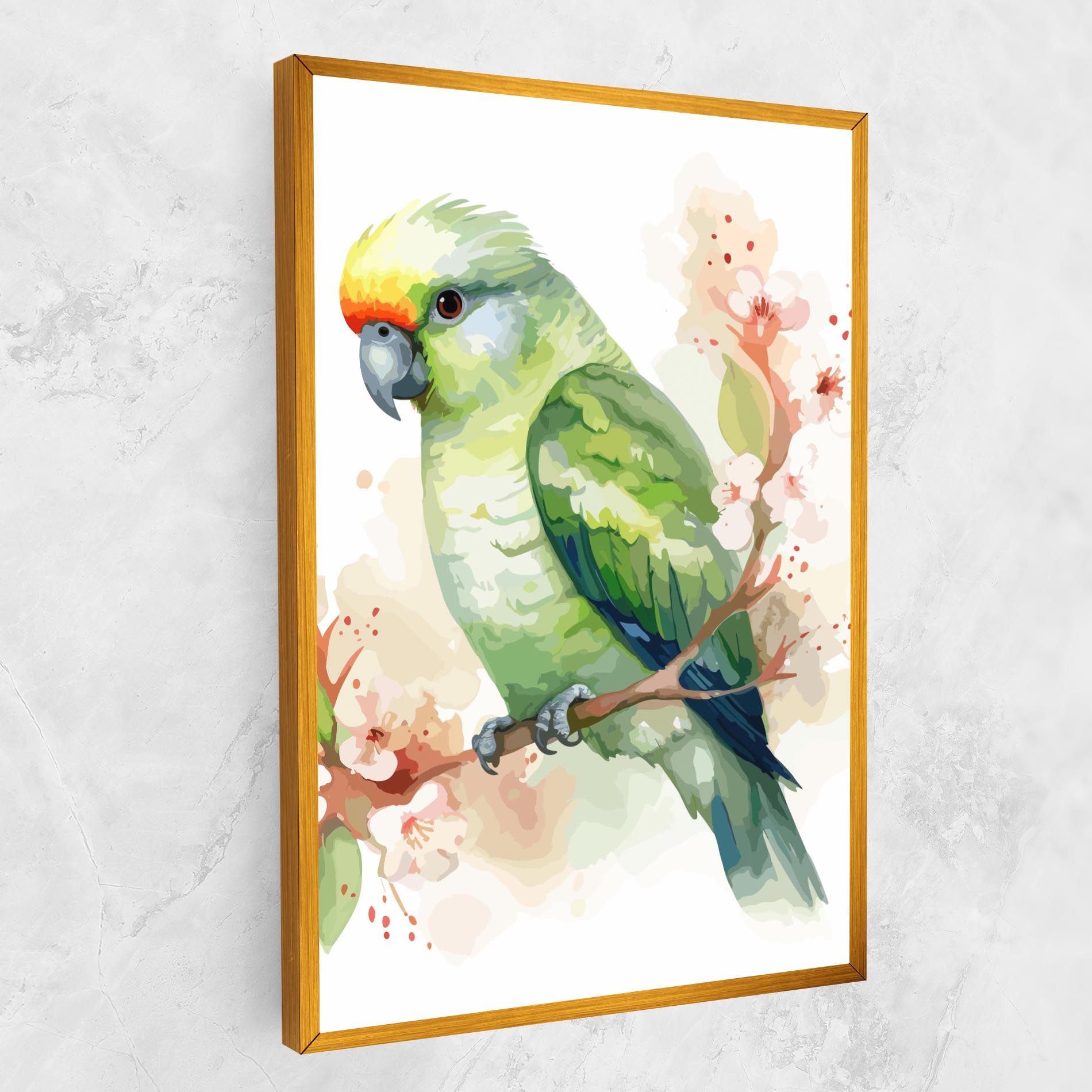 Pretty Green Parrot mockup 1
