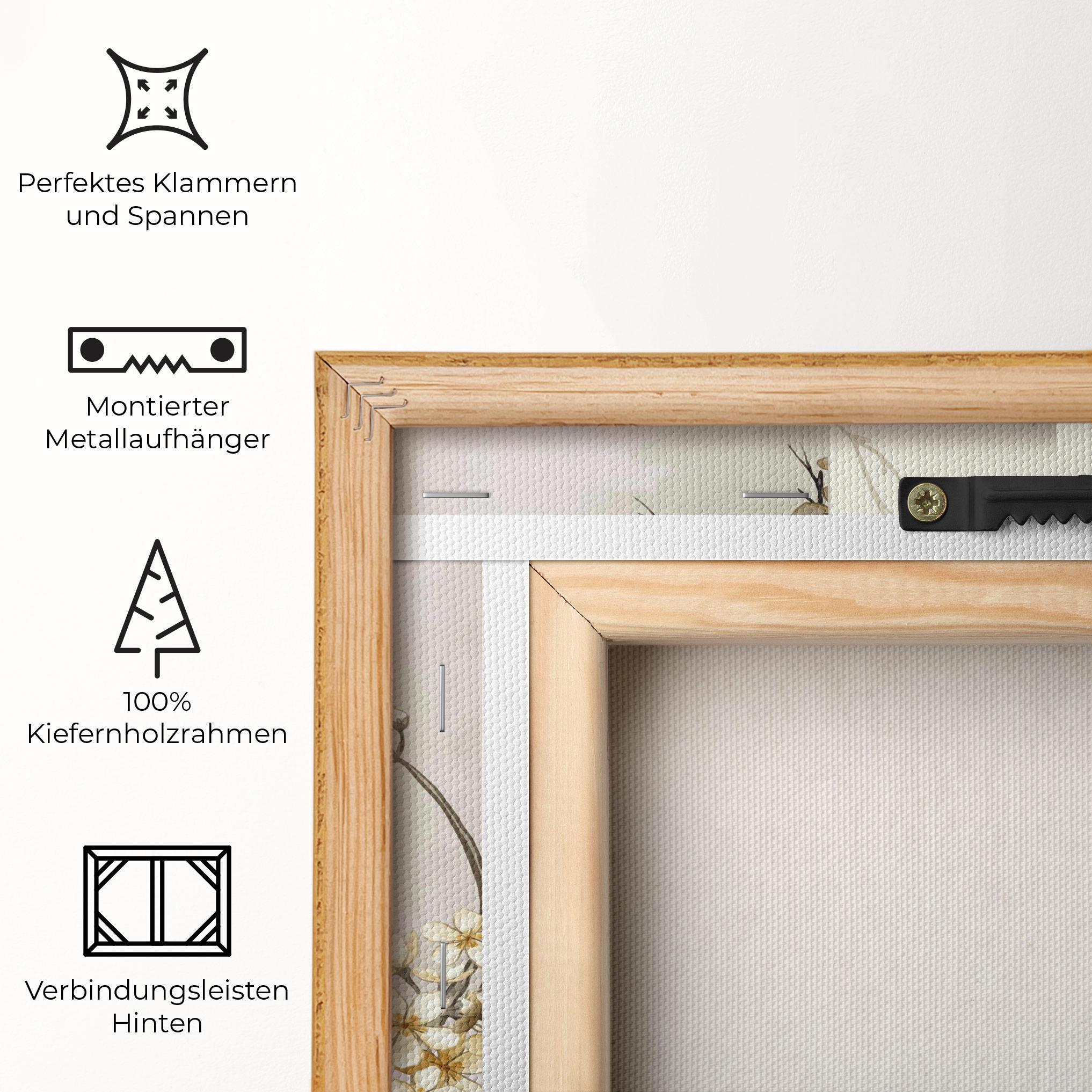 Leinwandbild Asian Bird mockup 5