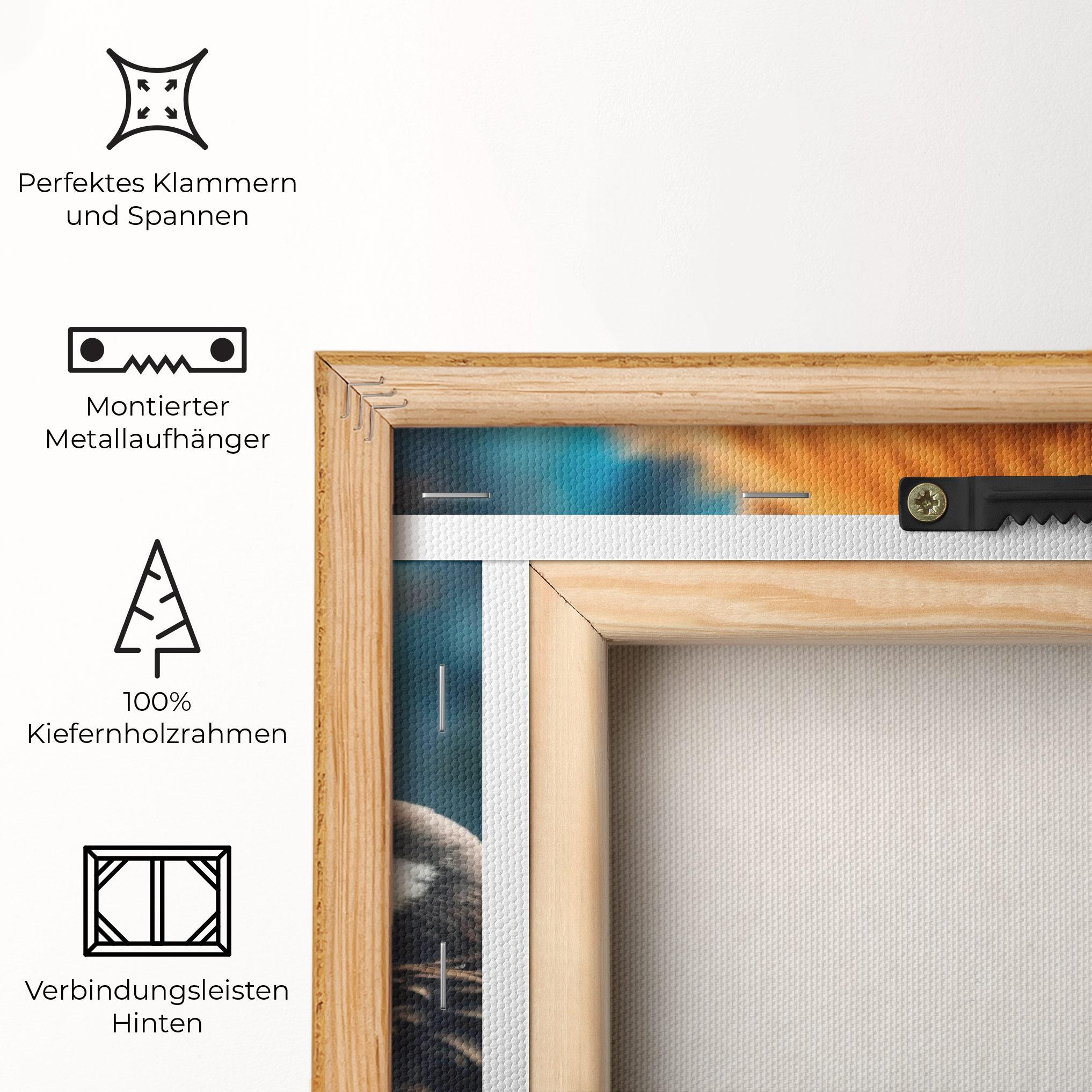 Leinwandbild Bear With Eagle mockup 5