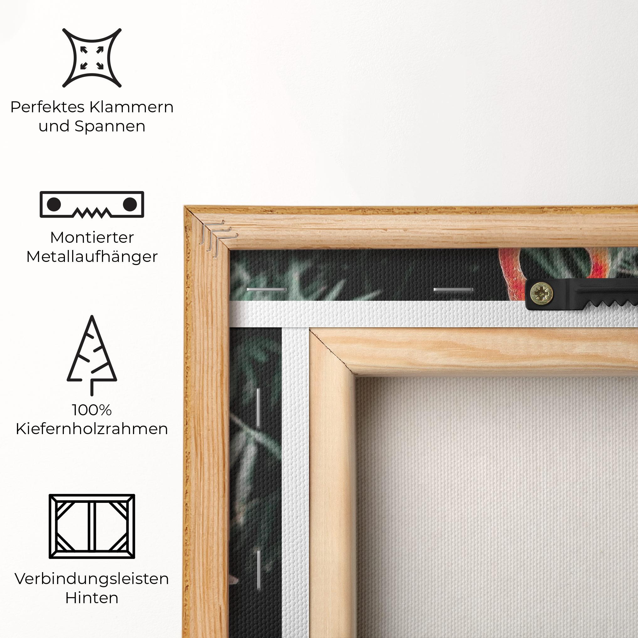 Leinwandbild Flamingo Love mockup 5