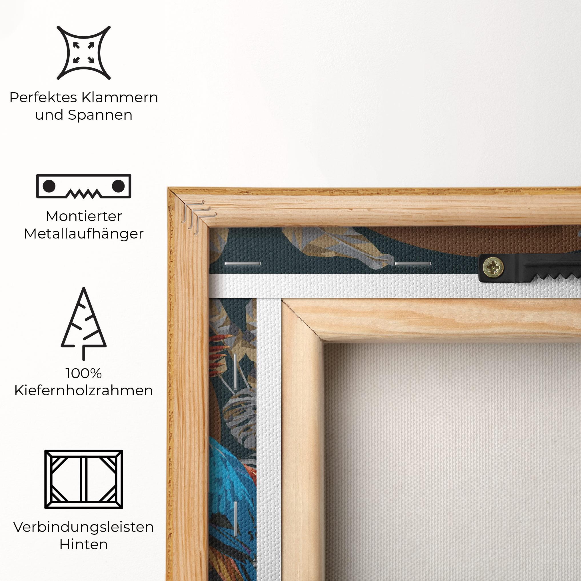 Leinwandbild Parrot Couples mockup 5