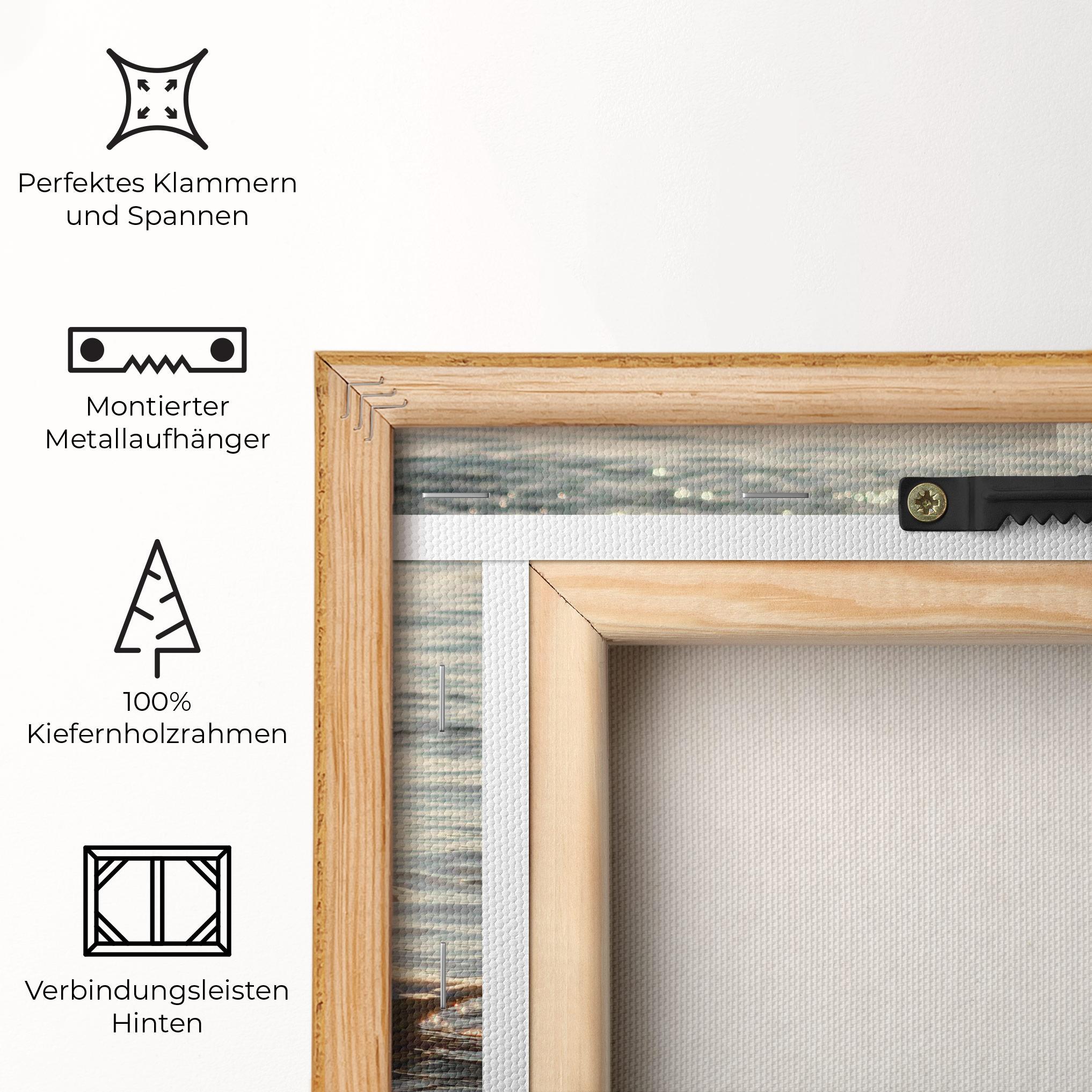 Leinwandbild Swan On Lake mockup 5