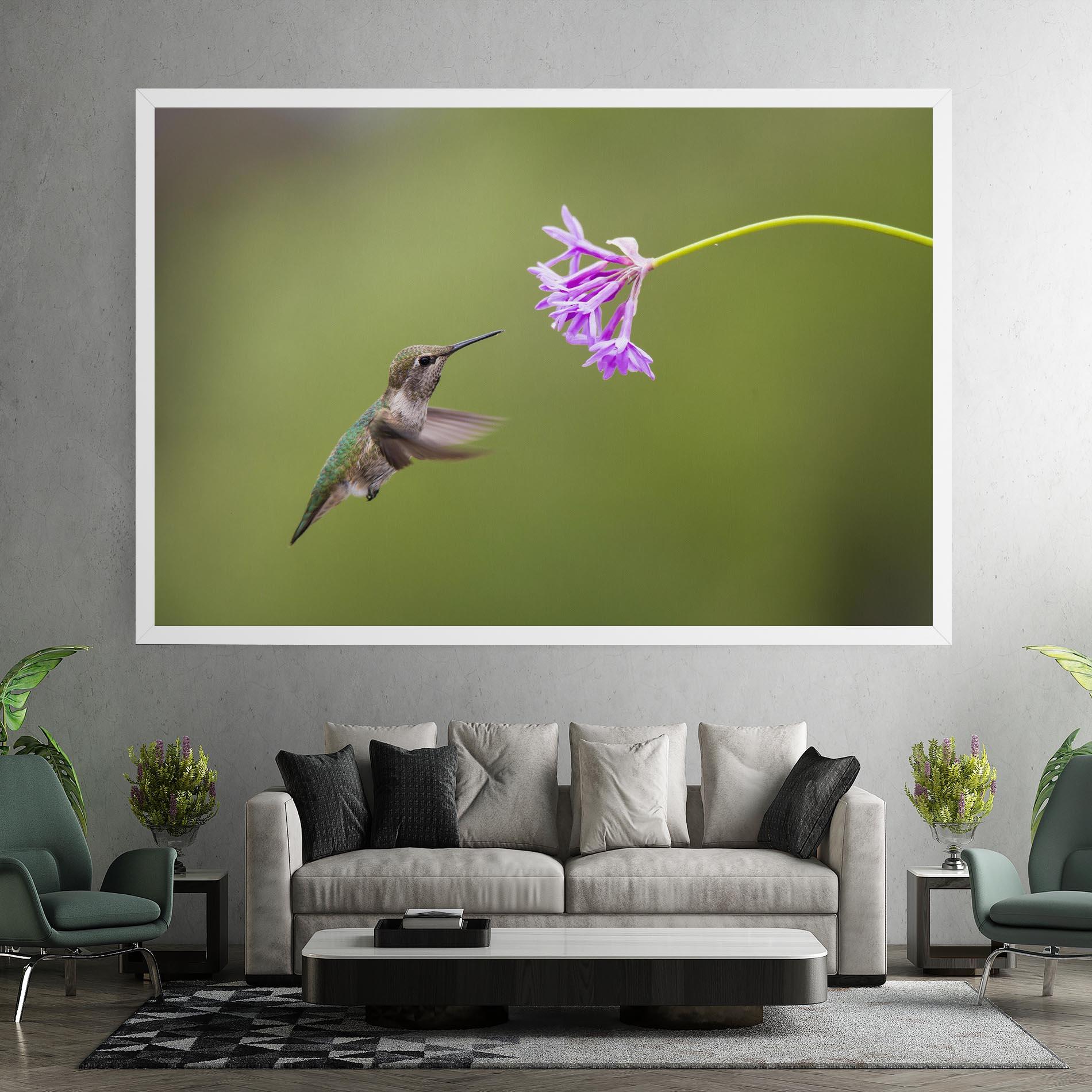 Leinwandbild Cute Hummingbird mockup 7